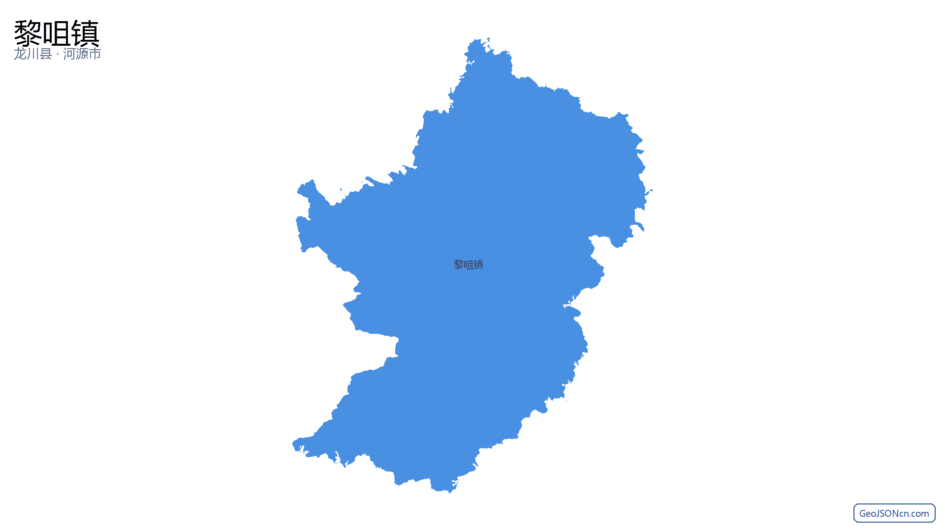 黎咀镇行政区划边界地图(龙川县·河源市),提供GeoJSON、SHP矢量边界数据下载及高清地图大图(PNG/JPG) - GeoJSONcn.com