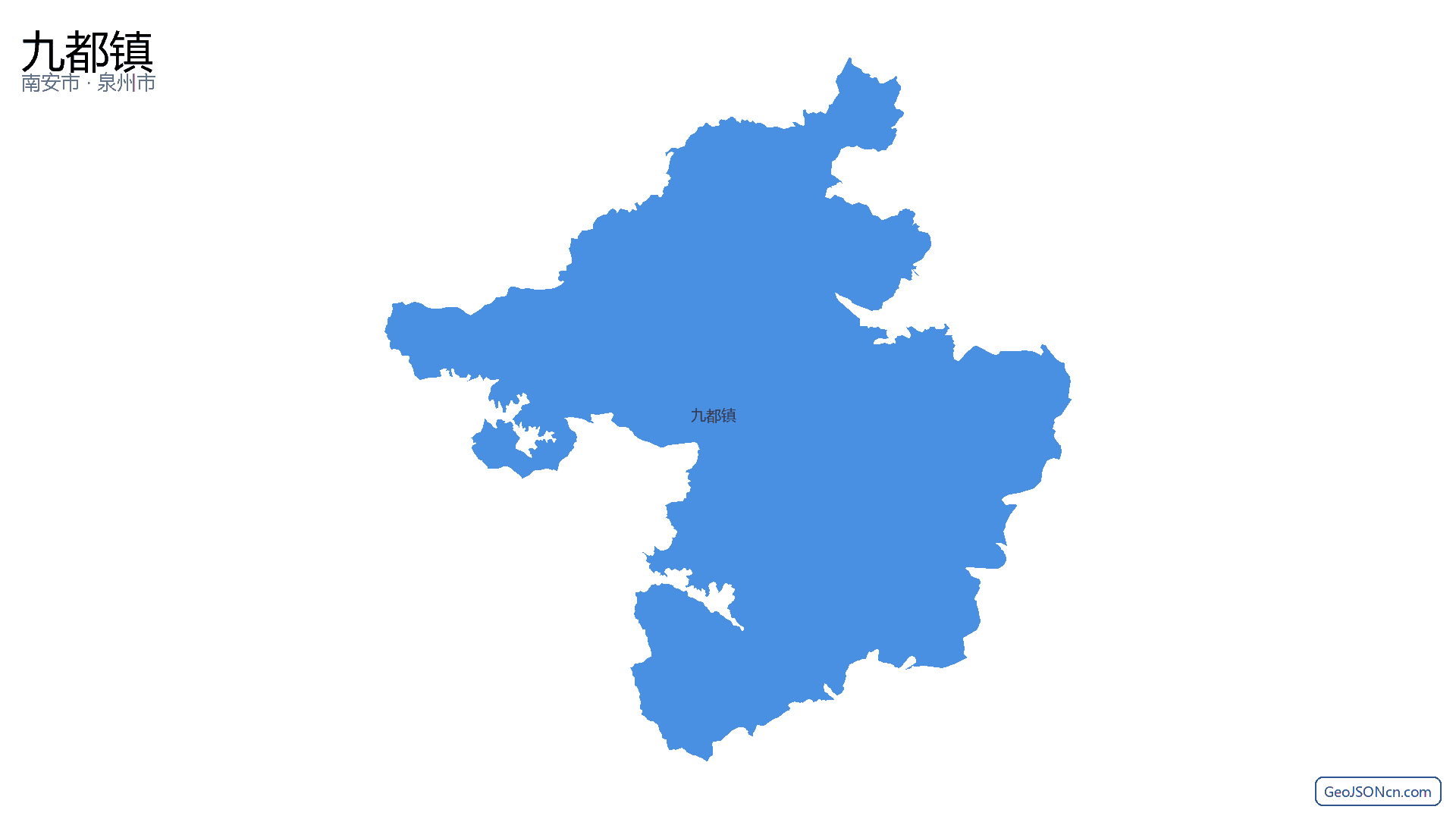 九都镇行政区划边界地图(南安市·泉州市),提供GeoJSON、SHP矢量边界数据下载及高清地图大图(PNG/JPG) - GeoJSONcn.com