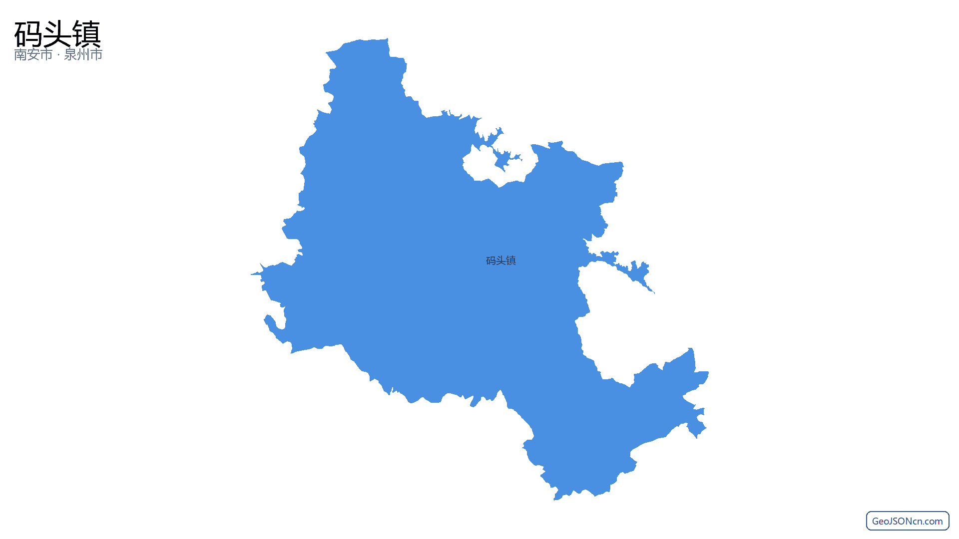 码头镇行政区划边界地图(南安市·泉州市),提供GeoJSON、SHP矢量边界数据下载及高清地图大图(PNG/JPG) - GeoJSONcn.com