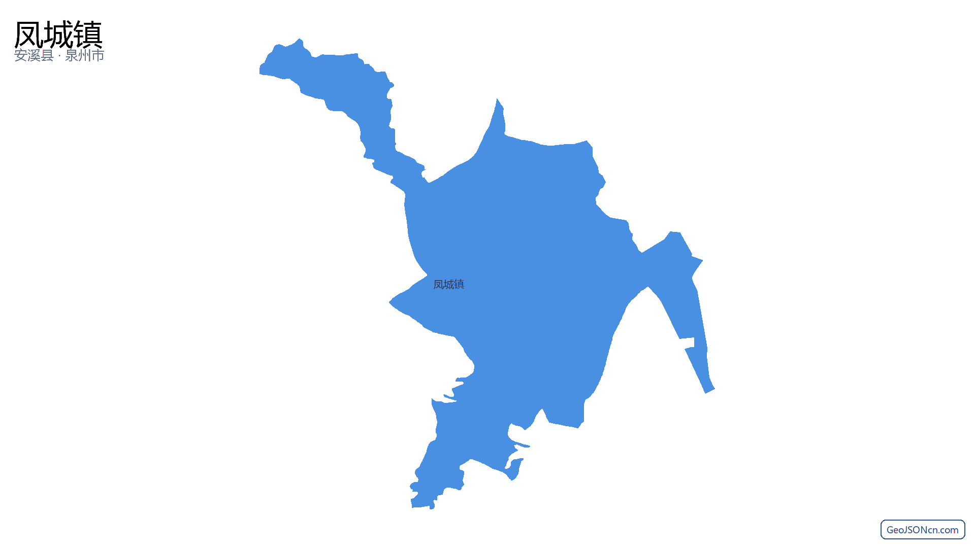 凤城镇行政区划边界地图(安溪县·泉州市),提供GeoJSON、SHP矢量边界数据下载及高清地图大图(PNG/JPG) - GeoJSONcn.com