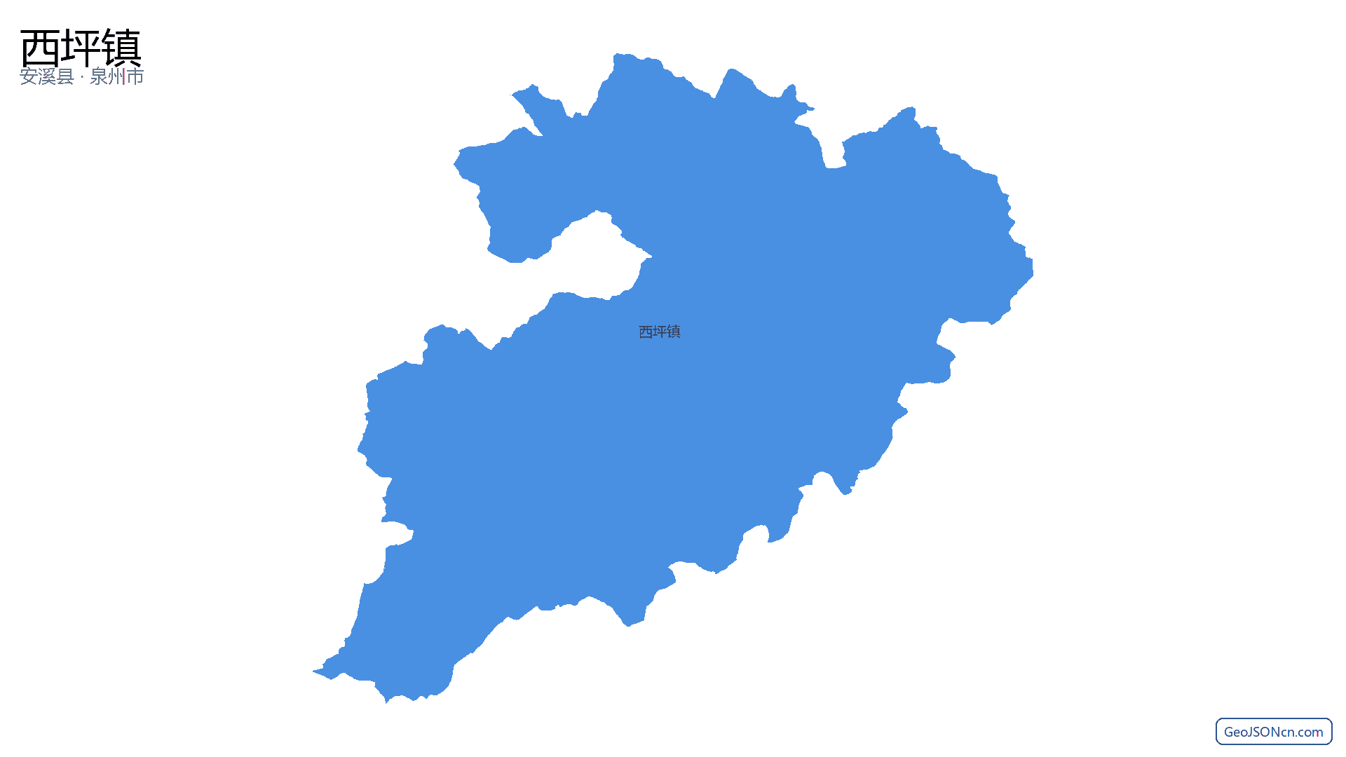 西坪镇行政区划边界地图(安溪县·泉州市),提供GeoJSON、SHP矢量边界数据下载及高清地图大图(PNG/JPG) - GeoJSONcn.com