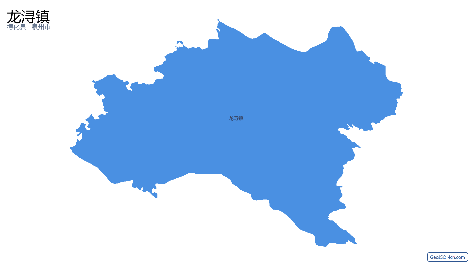 龙浔镇行政区划边界地图（德化县·泉州市）,提供GeoJSON、SHP矢量边界数据下载及高清地图大图(PNG/JPG) - GeoJSONcn.com