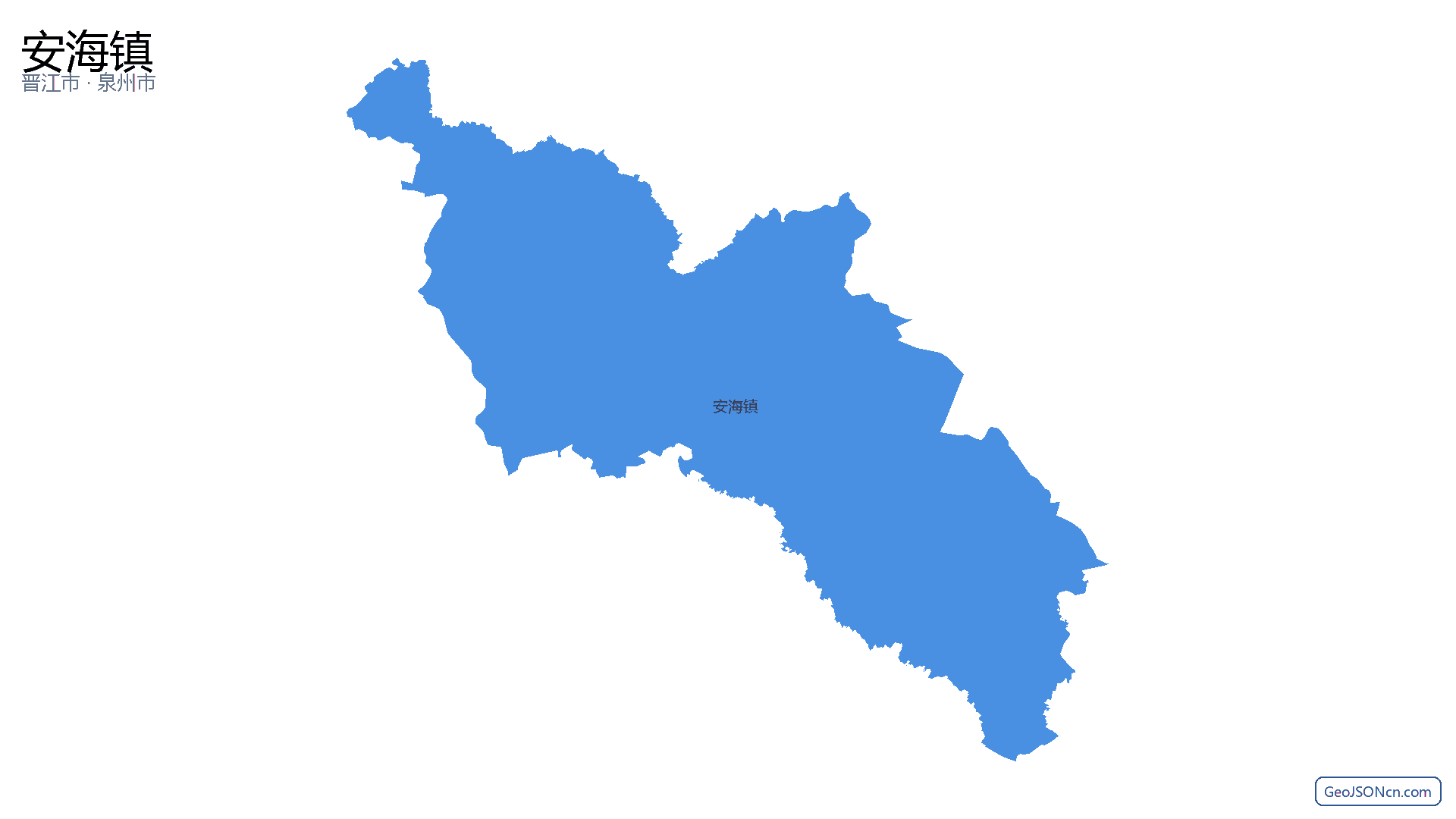 安海镇行政区划边界地图(晋江市·泉州市),提供GeoJSON、SHP矢量边界数据下载及高清地图大图(PNG/JPG) - GeoJSONcn.com
