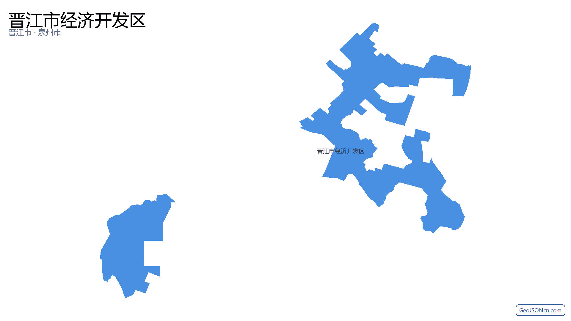 晋江市经济开发区行政区划边界地图（晋江市·泉州市）,提供GeoJSON、SHP矢量边界数据下载及高清地图大图(PNG/JPG) - GeoJSONcn.com