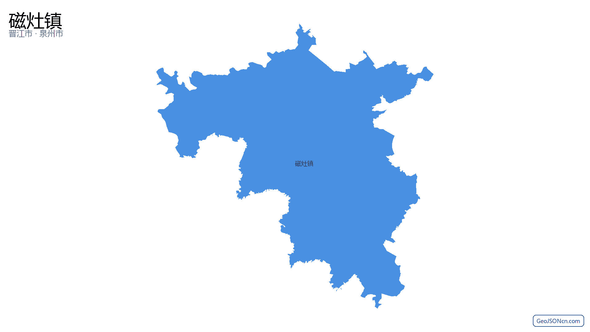 磁灶镇行政区划边界地图(晋江市·泉州市),提供GeoJSON、SHP矢量边界数据下载及高清地图大图(PNG/JPG) - GeoJSONcn.com