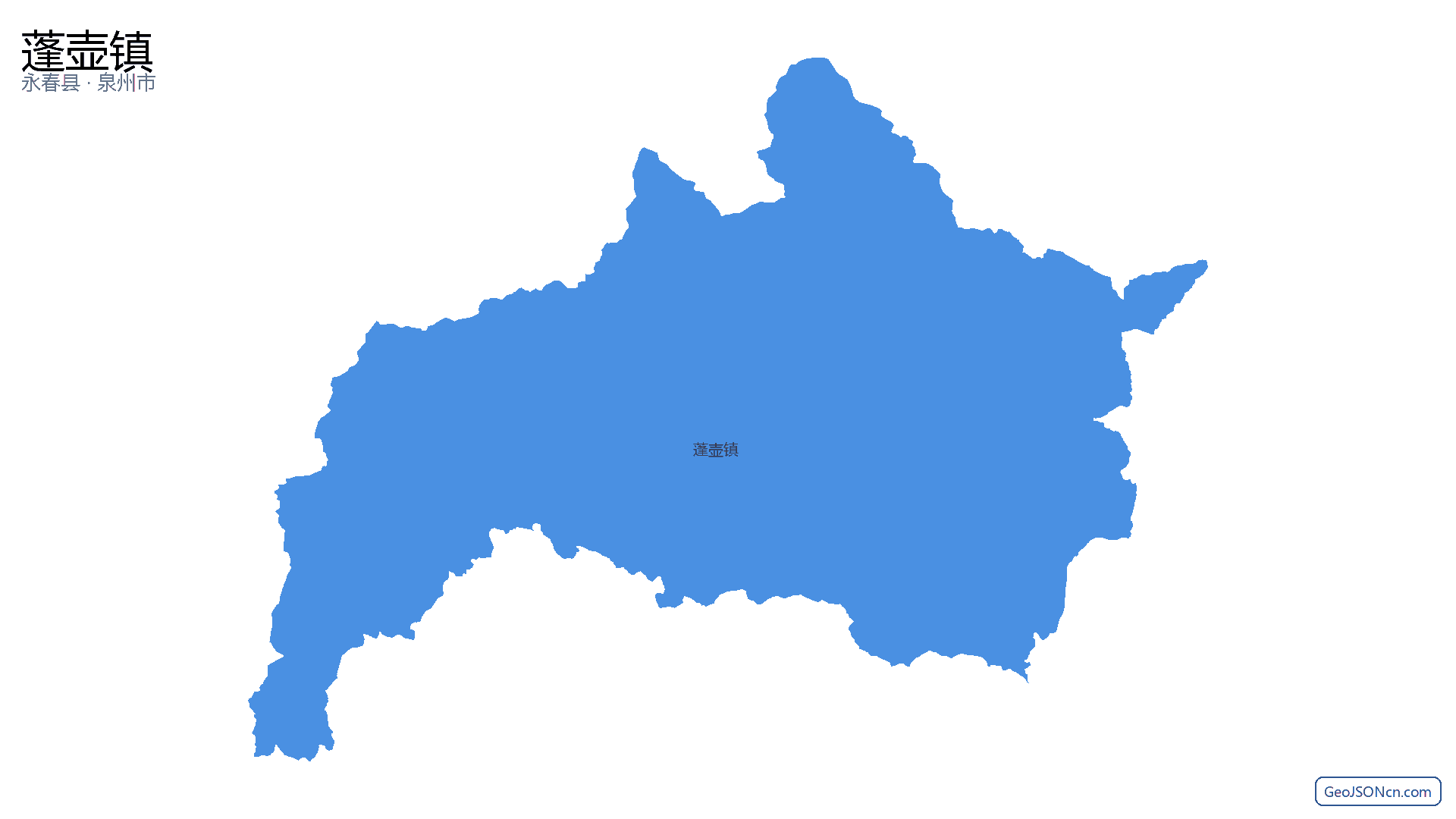 蓬壶镇行政区划边界地图(永春县·泉州市),提供GeoJSON、SHP矢量边界数据下载及高清地图大图(PNG/JPG) - GeoJSONcn.com