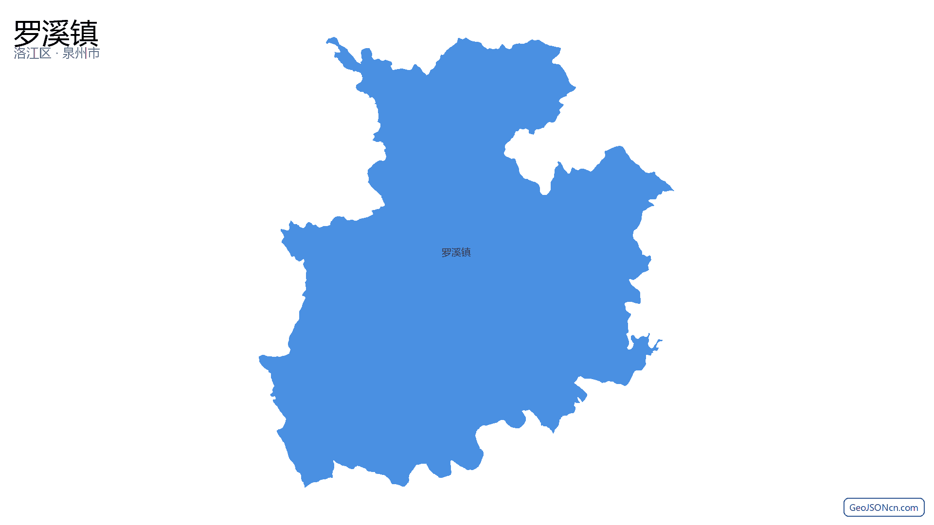 罗溪镇行政区划边界地图(洛江区·泉州市),提供GeoJSON、SHP矢量边界数据下载及高清地图大图(PNG/JPG) - GeoJSONcn.com