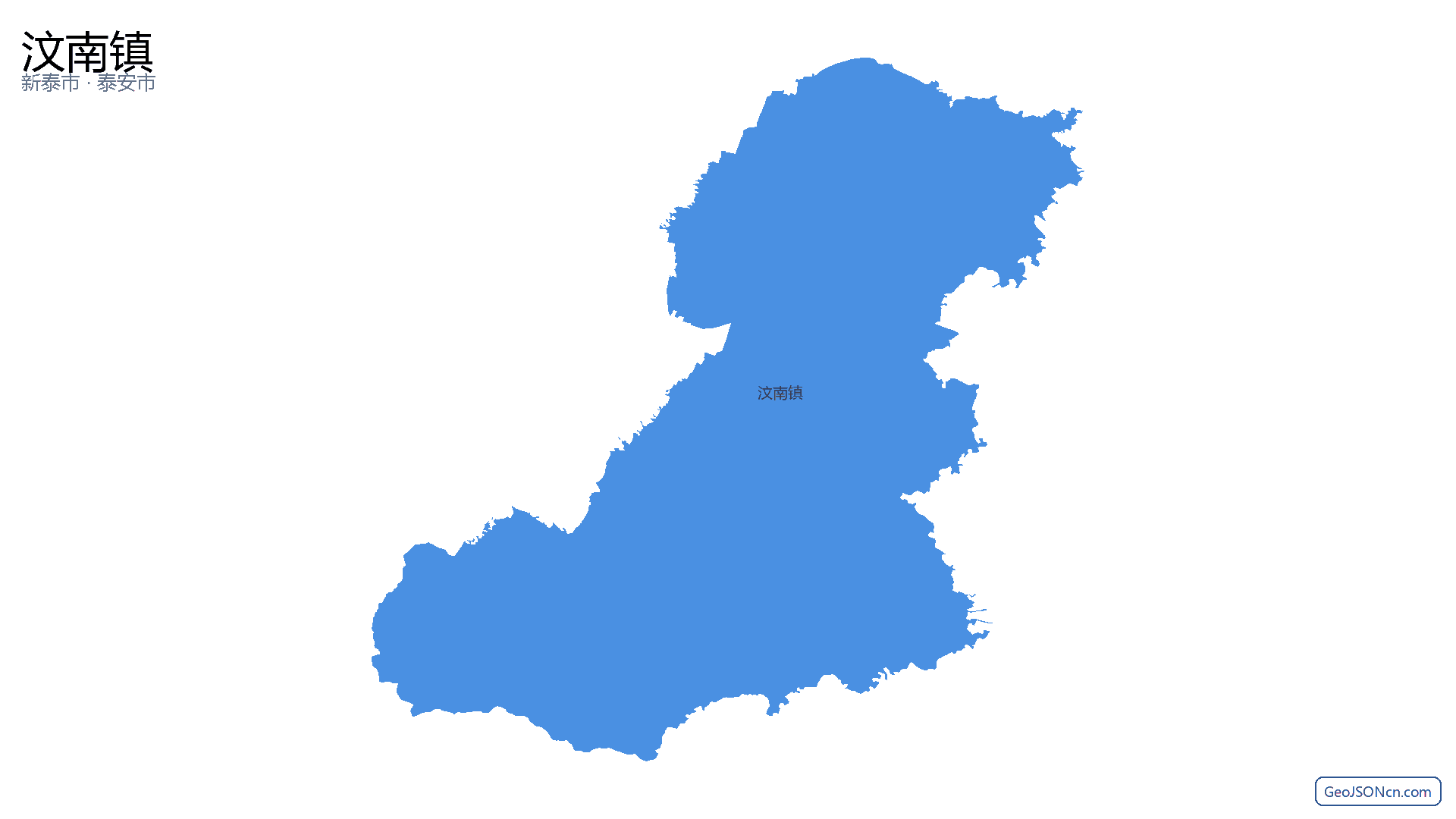 汶南镇行政区划边界地图(新泰市·泰安市),提供GeoJSON、SHP矢量边界数据下载及高清地图大图(PNG/JPG) - GeoJSONcn.com