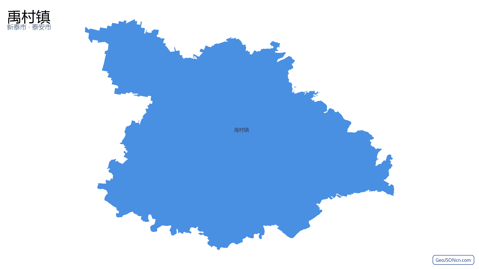 禹村镇行政区划边界地图（新泰市·泰安市）,提供GeoJSON、SHP矢量边界数据下载及高清地图大图(PNG/JPG) - GeoJSONcn.com