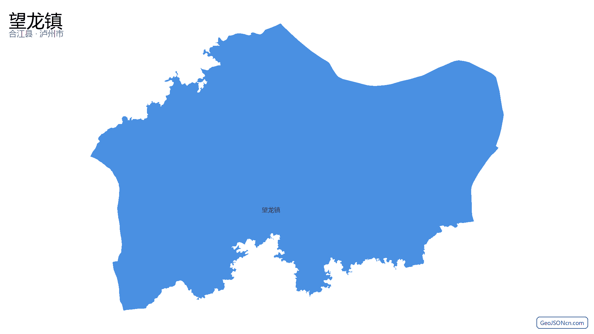 望龙镇行政区划边界地图（合江县·泸州市）,提供GeoJSON、SHP矢量边界数据下载及高清地图大图(PNG/JPG) - GeoJSONcn.com