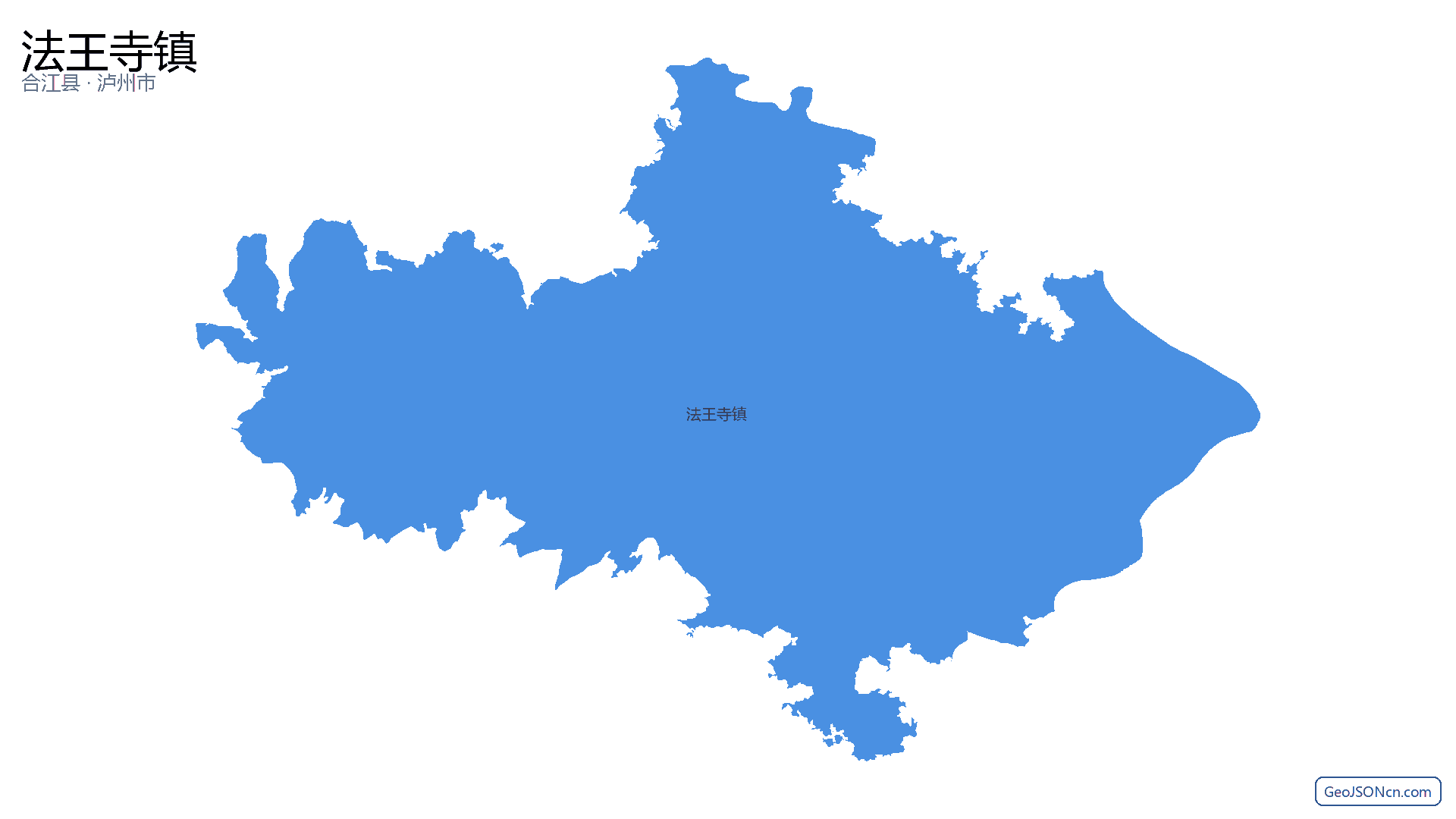 法王寺镇行政区划边界地图(合江县·泸州市),提供GeoJSON、SHP矢量边界数据下载及高清地图大图(PNG/JPG) - GeoJSONcn.com