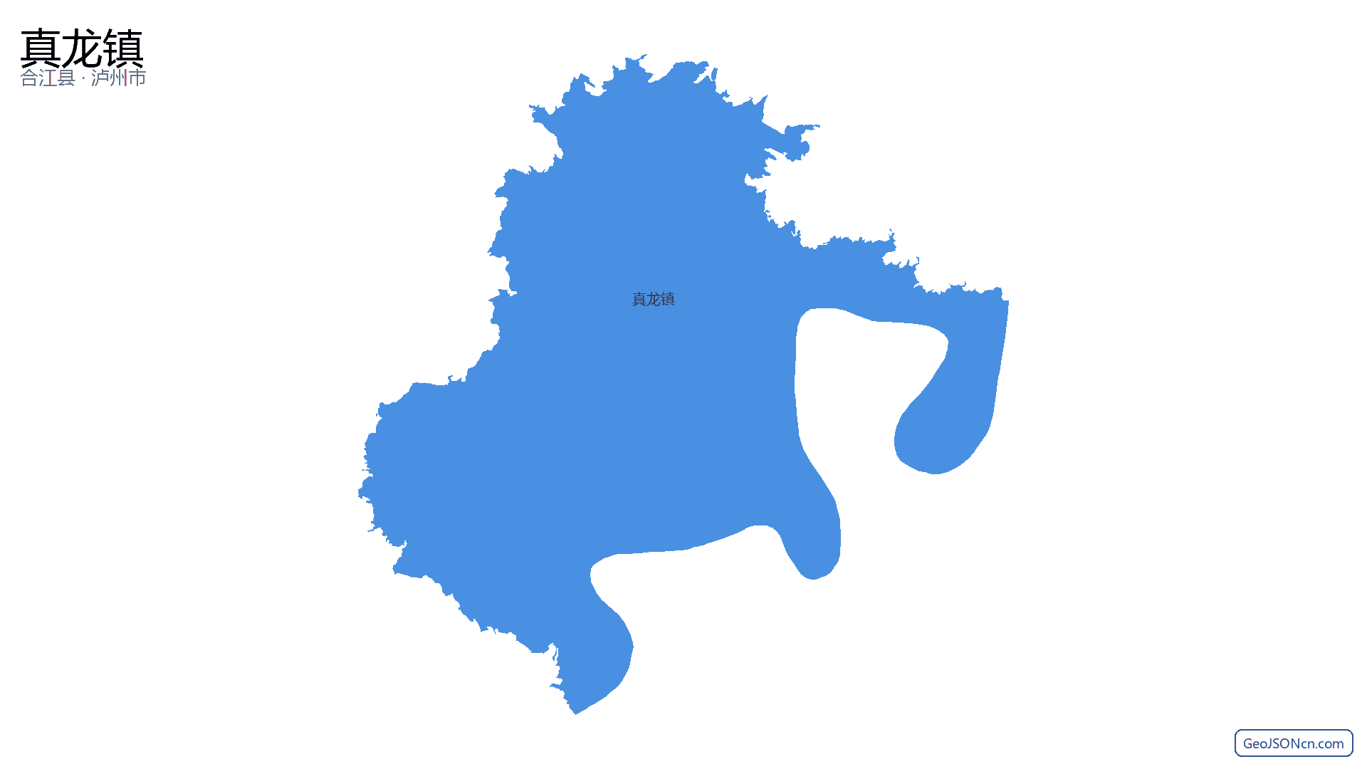 真龙镇行政区划边界地图(合江县·泸州市),提供GeoJSON、SHP矢量边界数据下载及高清地图大图(PNG/JPG) - GeoJSONcn.com