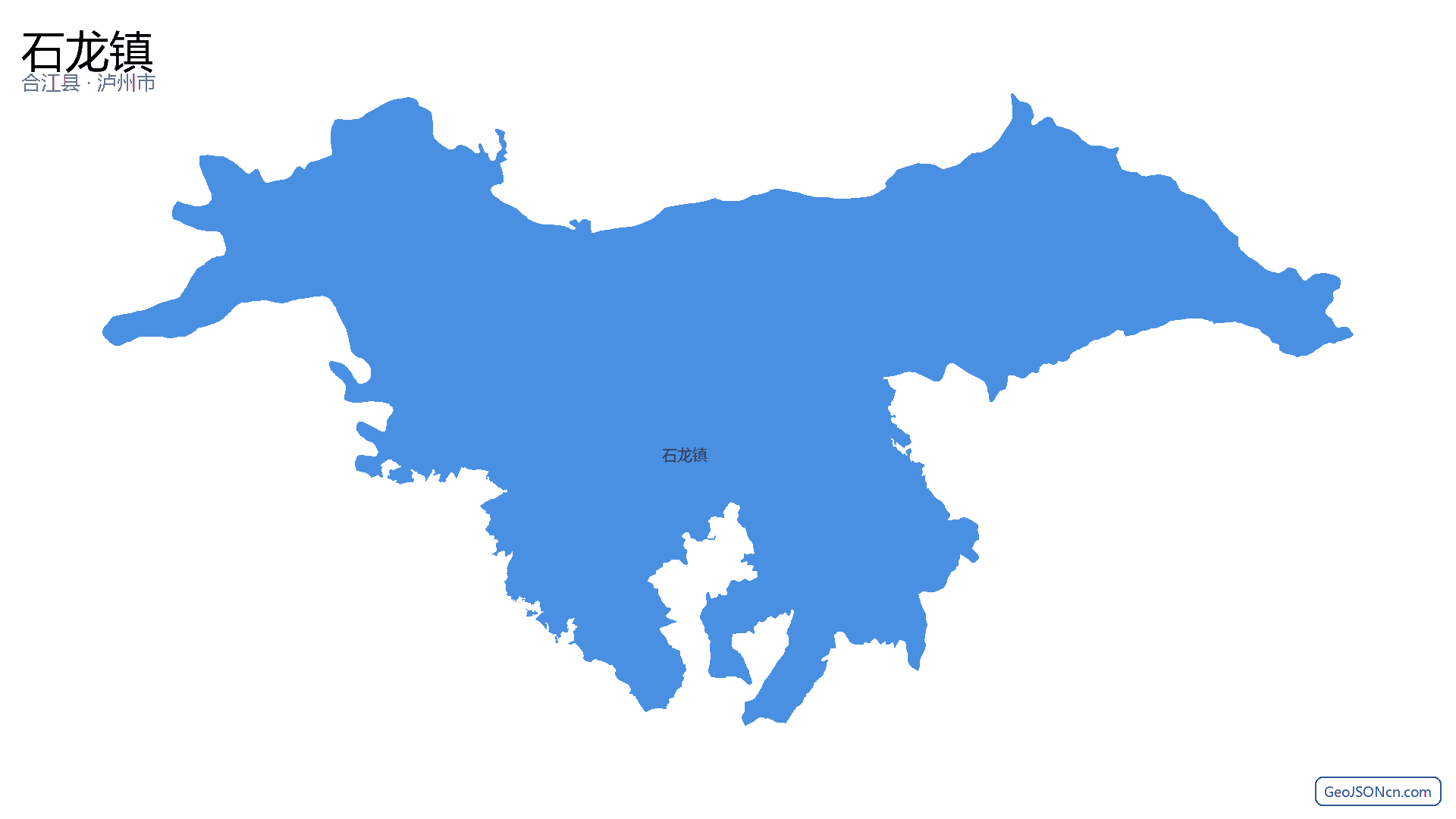石龙镇行政区划边界地图（合江县·泸州市）,提供GeoJSON、SHP矢量边界数据下载及高清地图大图(PNG/JPG) - GeoJSONcn.com