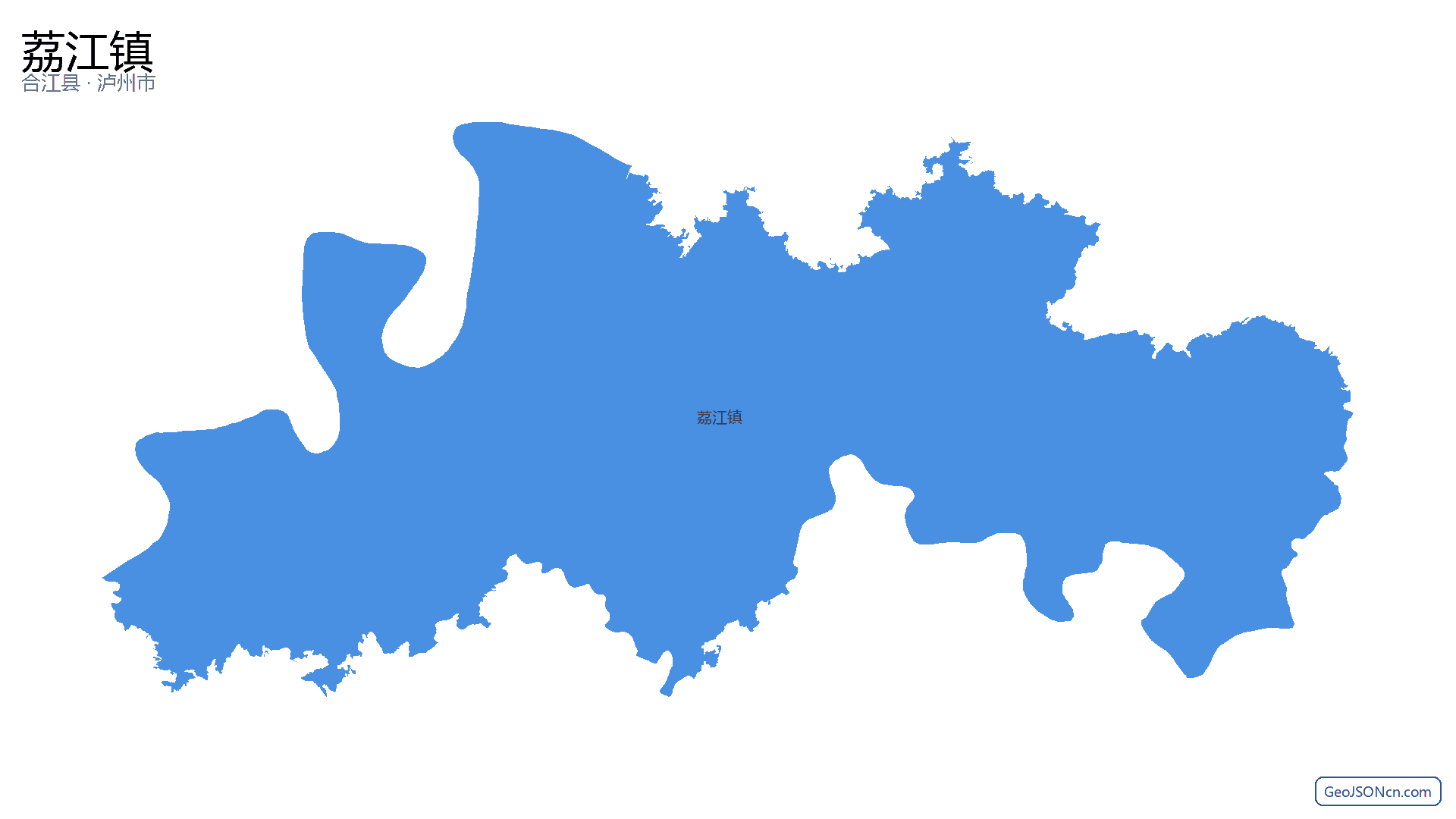 荔江镇行政区划边界地图(合江县·泸州市),提供GeoJSON、SHP矢量边界数据下载及高清地图大图(PNG/JPG) - GeoJSONcn.com