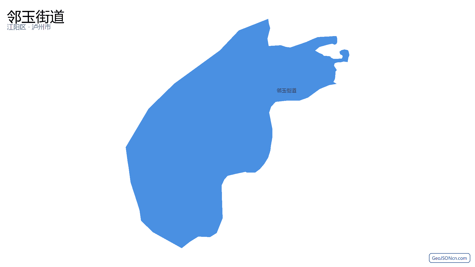 邻玉街道行政区划边界地图（江阳区·泸州市）,提供GeoJSON、SHP矢量边界数据下载及高清地图大图(PNG/JPG) - GeoJSONcn.com