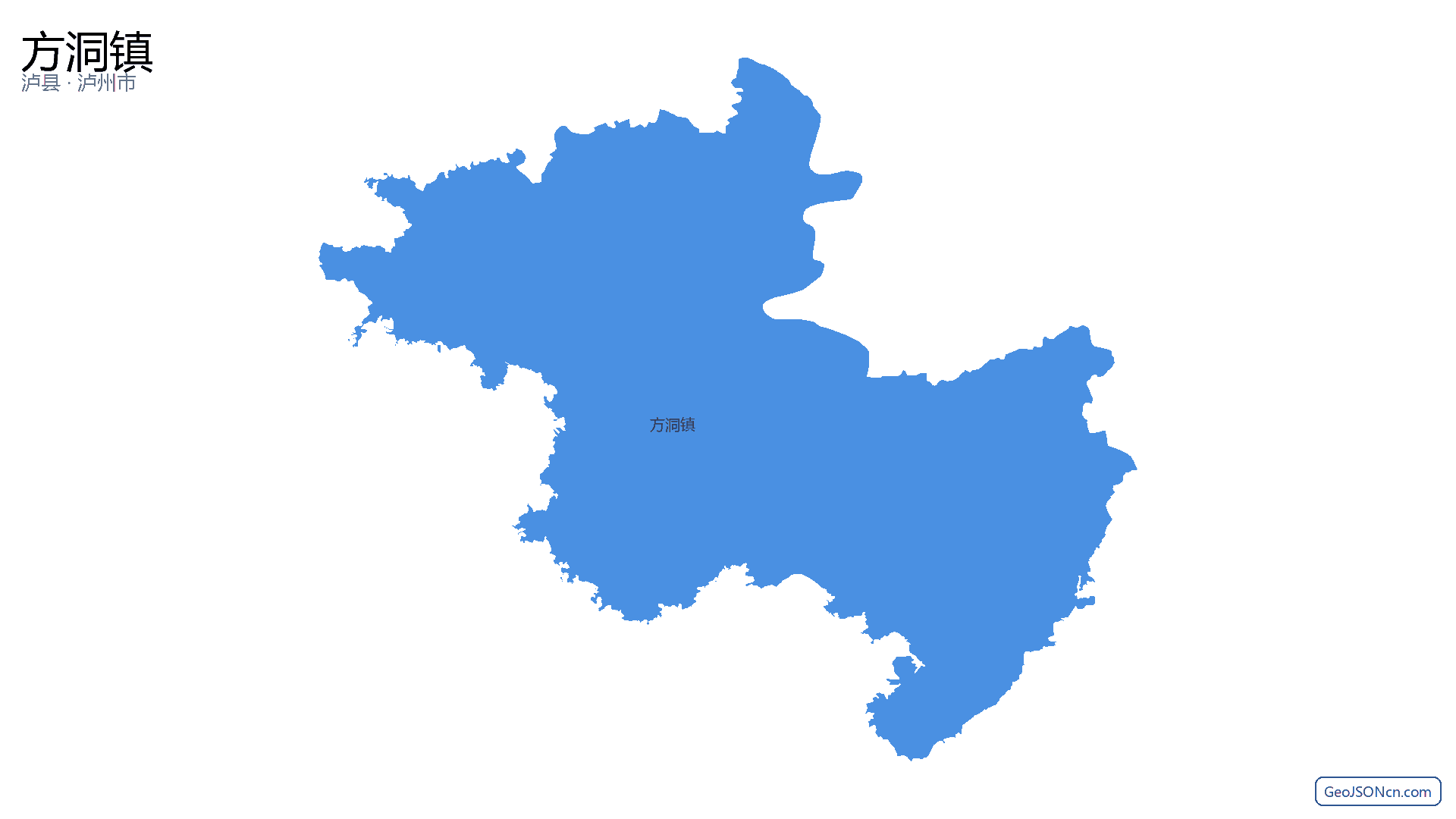 方洞镇行政区划边界地图（泸县·泸州市）,提供GeoJSON、SHP矢量边界数据下载及高清地图大图(PNG/JPG) - GeoJSONcn.com