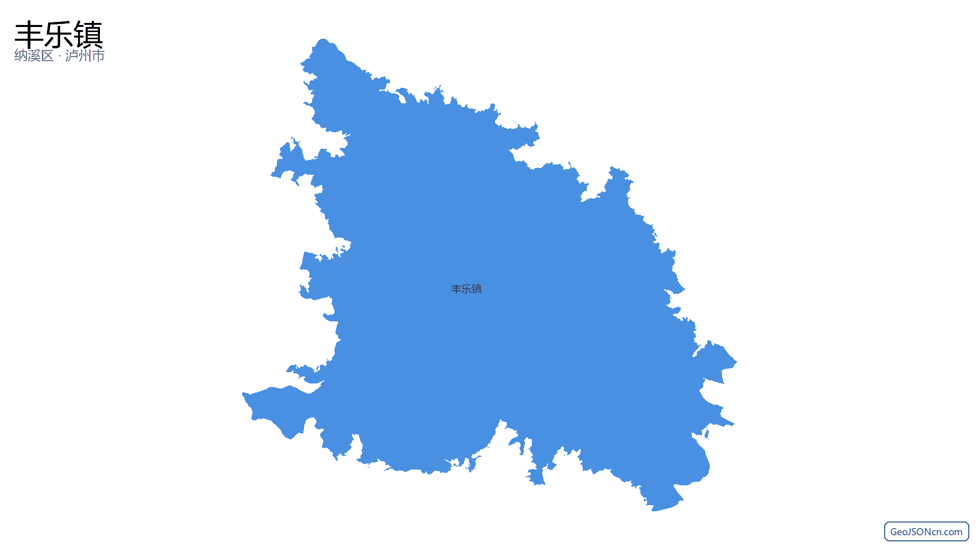 丰乐镇行政区划边界地图（纳溪区·泸州市）,提供GeoJSON、SHP矢量边界数据下载及高清地图大图(PNG/JPG) - GeoJSONcn.com