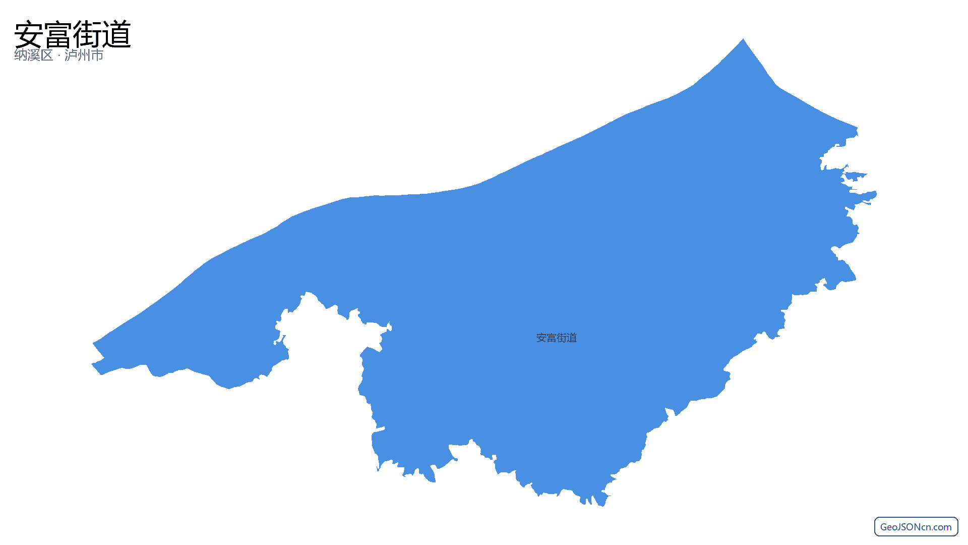 安富街道行政区划边界地图（纳溪区·泸州市）,提供GeoJSON、SHP矢量边界数据下载及高清地图大图(PNG/JPG) - GeoJSONcn.com