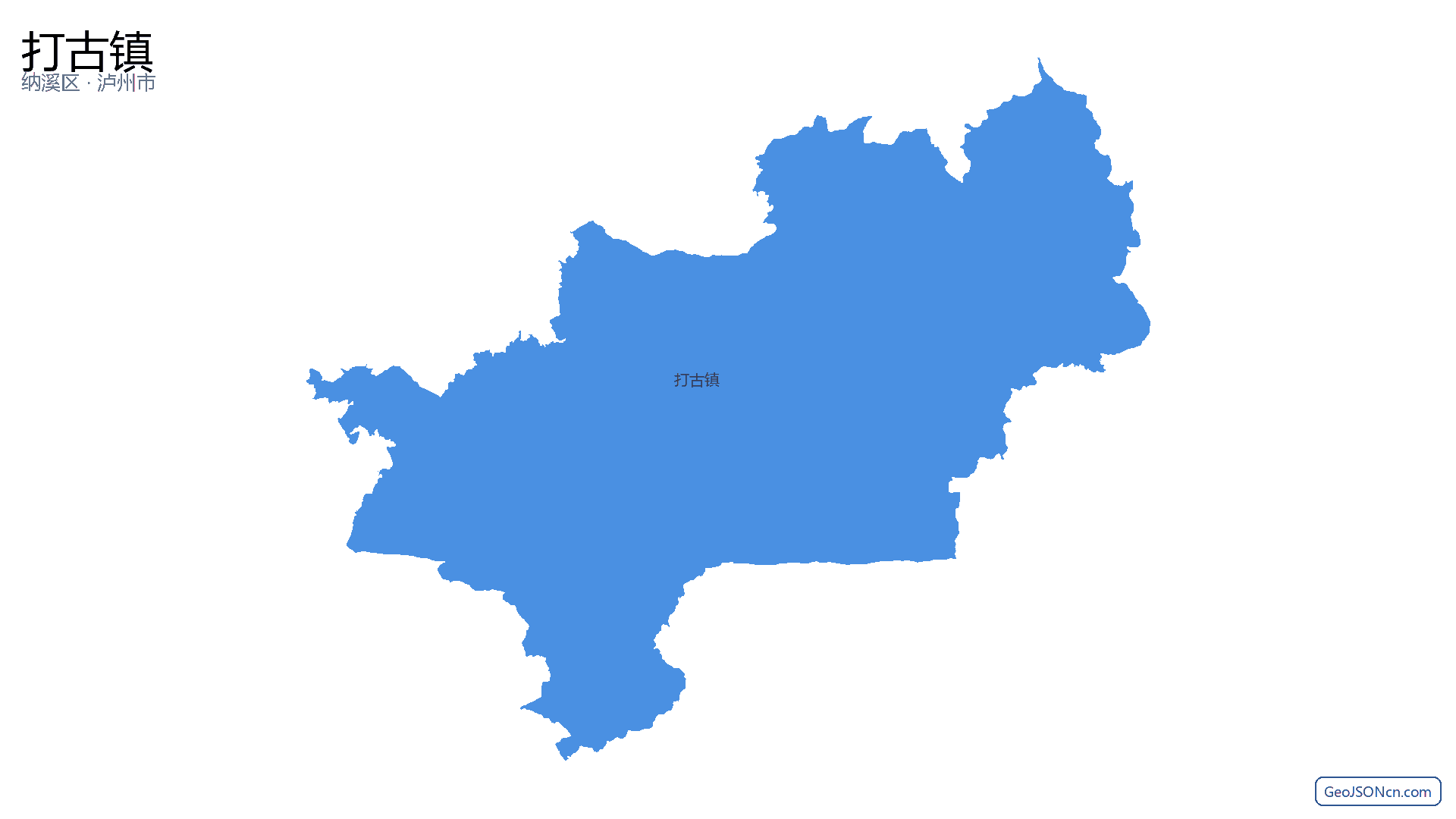 打古镇行政区划边界地图（纳溪区·泸州市）,提供GeoJSON、SHP矢量边界数据下载及高清地图大图(PNG/JPG) - GeoJSONcn.com