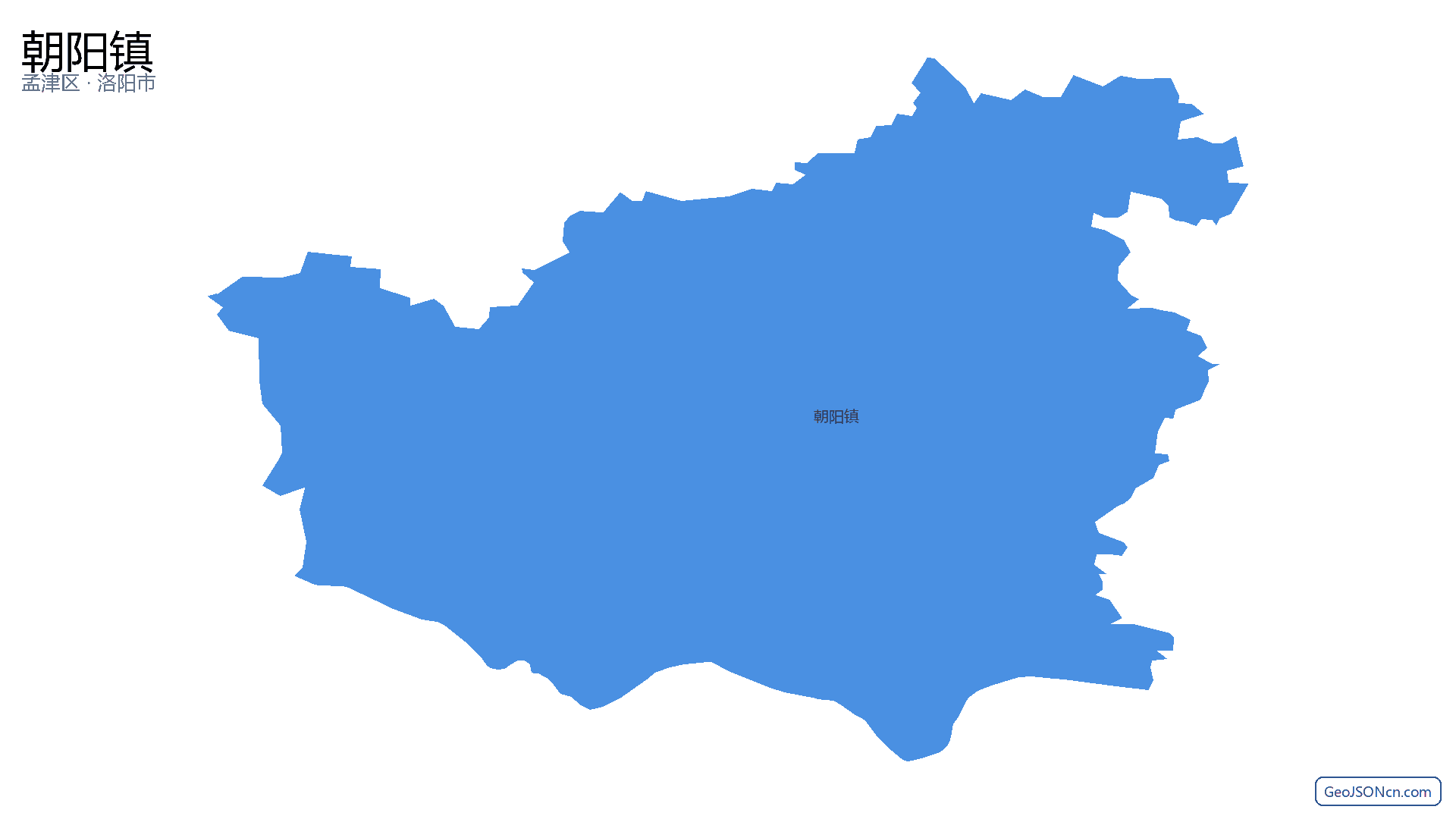 朝阳镇行政区划边界地图（孟津区·洛阳市）,提供GeoJSON、SHP矢量边界数据下载及高清地图大图(PNG/JPG) - GeoJSONcn.com
