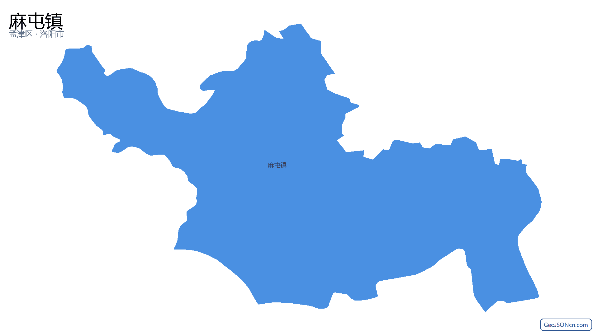 麻屯镇行政区划边界地图(孟津区·洛阳市),提供GeoJSON、SHP矢量边界数据下载及高清地图大图(PNG/JPG) - GeoJSONcn.com