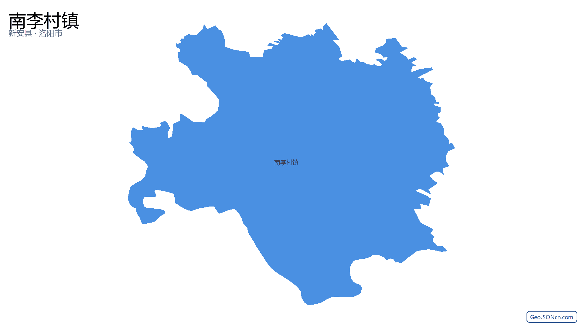 南李村镇行政区划边界地图(新安县·洛阳市),提供GeoJSON、SHP矢量边界数据下载及高清地图大图(PNG/JPG) - GeoJSONcn.com