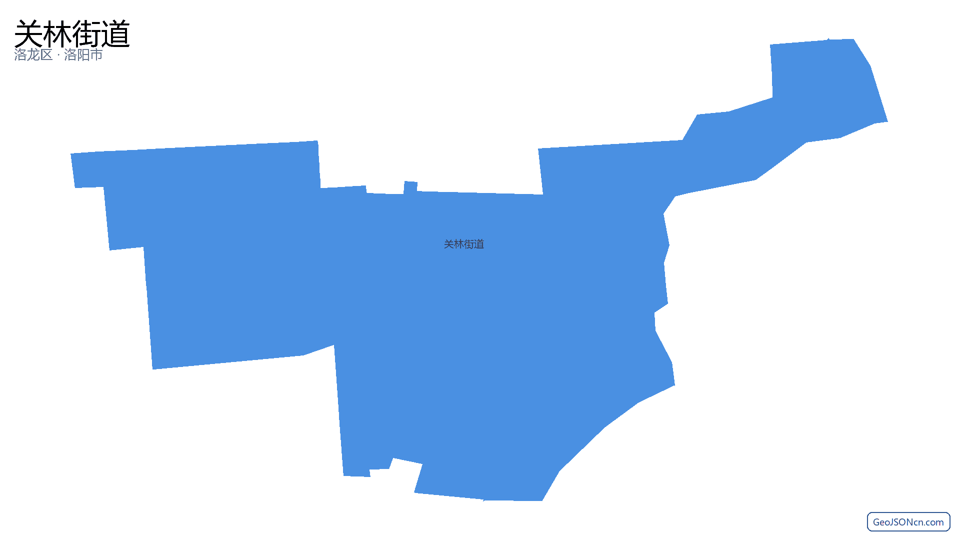 关林街道行政区划边界地图（洛龙区·洛阳市）,提供GeoJSON、SHP矢量边界数据下载及高清地图大图(PNG/JPG) - GeoJSONcn.com