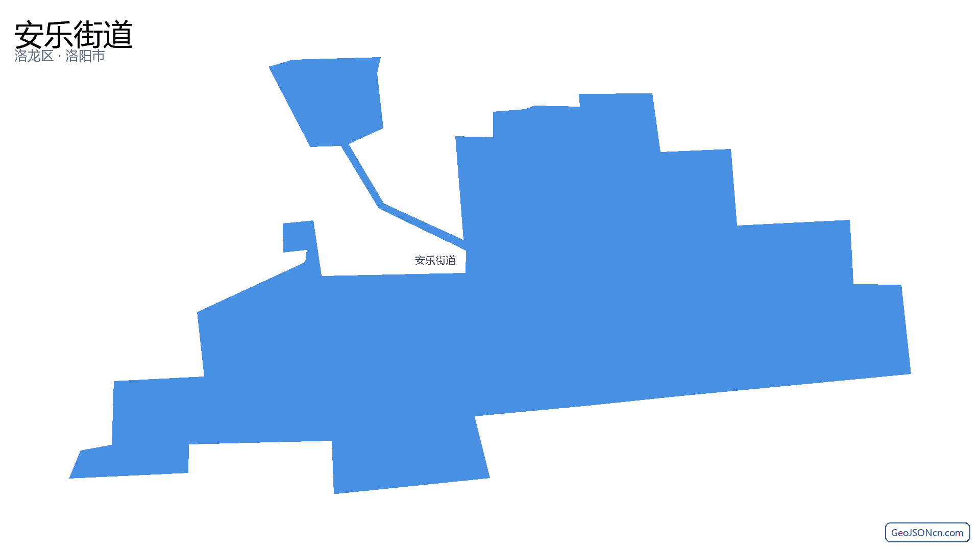 安乐街道行政区划边界地图(洛龙区·洛阳市),提供GeoJSON、SHP矢量边界数据下载及高清地图大图(PNG/JPG) - GeoJSONcn.com