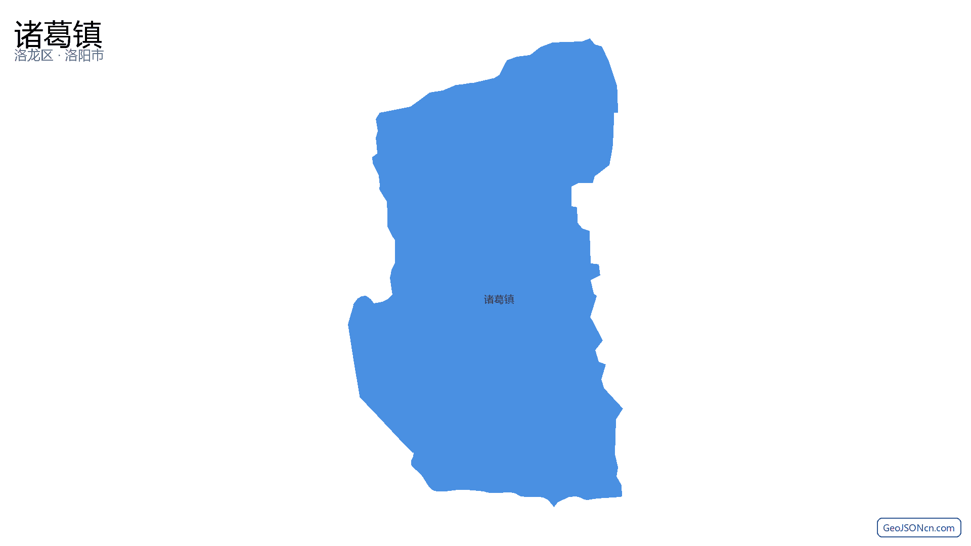 诸葛镇行政区划边界地图(洛龙区·洛阳市),提供GeoJSON、SHP矢量边界数据下载及高清地图大图(PNG/JPG) - GeoJSONcn.com