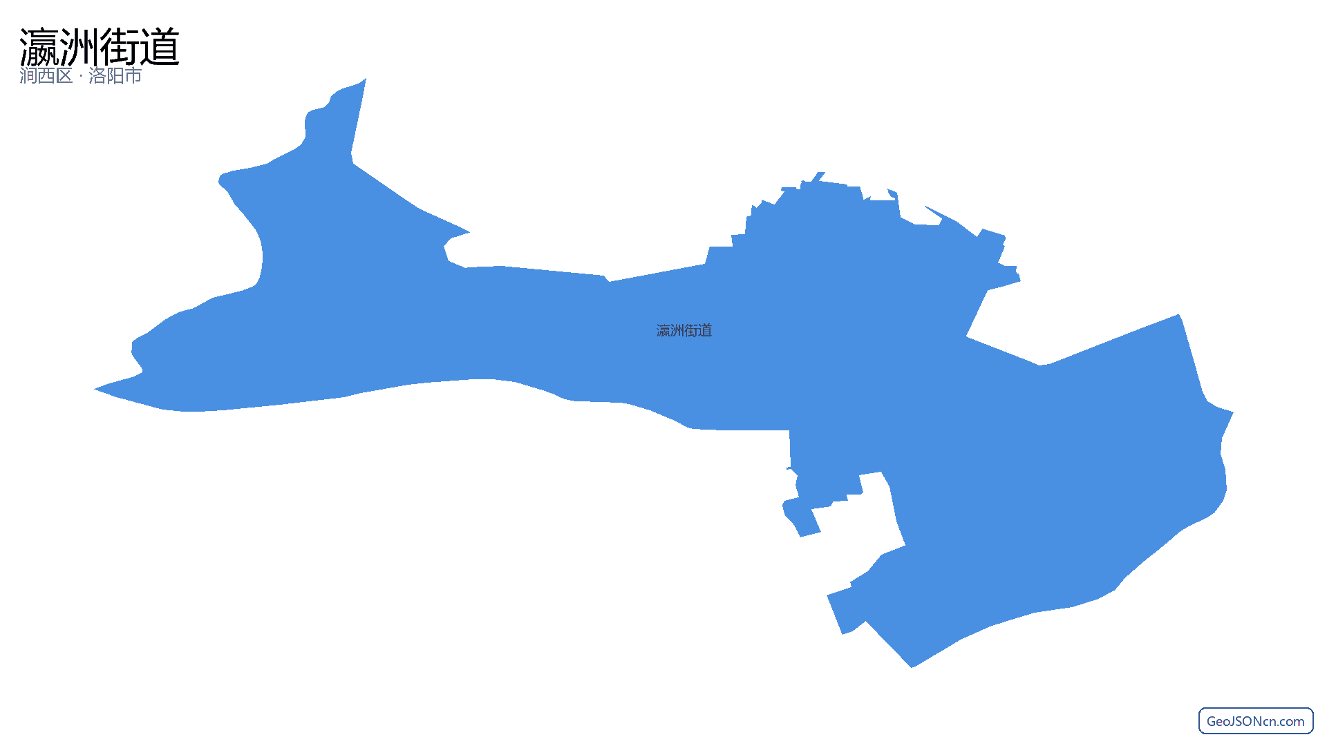 瀛洲街道行政区划边界地图（涧西区·洛阳市）,提供GeoJSON、SHP矢量边界数据下载及高清地图大图(PNG/JPG) - GeoJSONcn.com