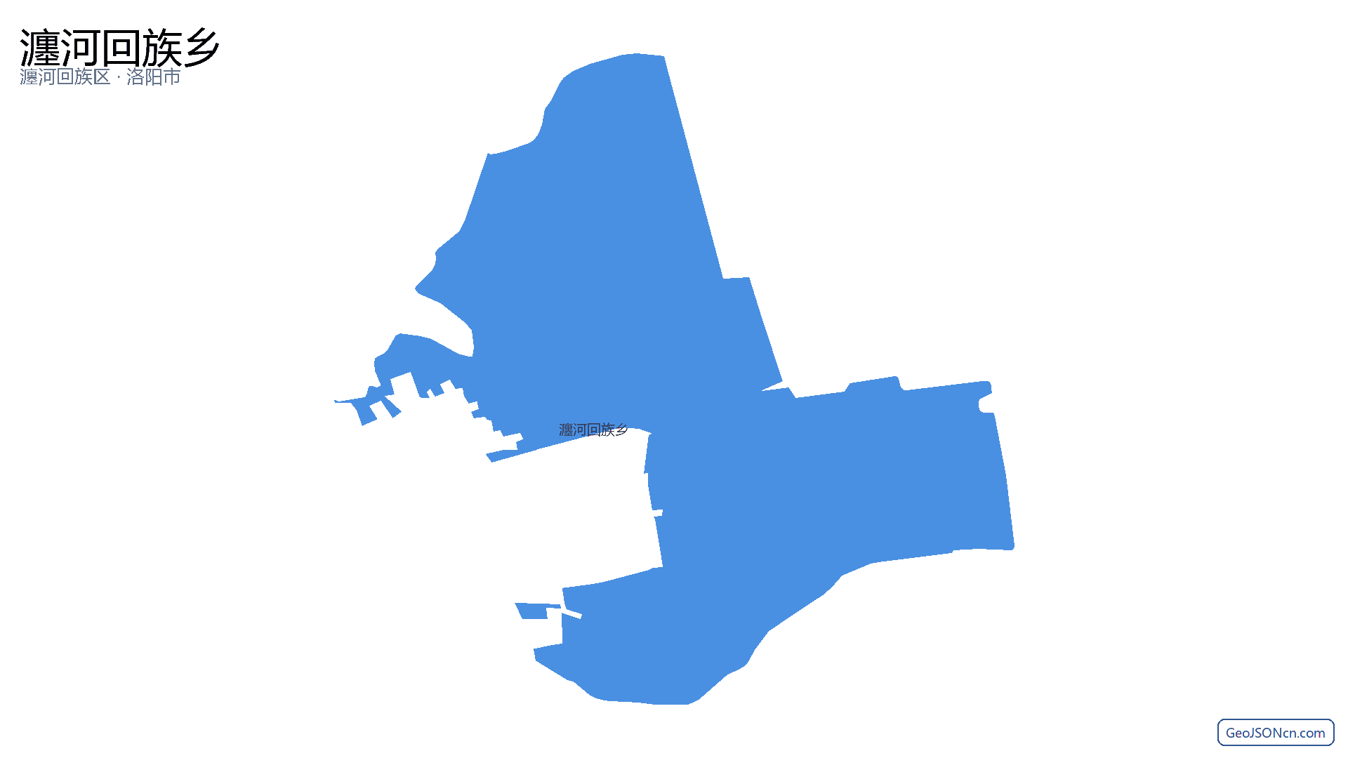 瀍河回族乡行政区划边界地图(瀍河回族区·洛阳市),提供GeoJSON、SHP矢量边界数据下载及高清地图大图(PNG/JPG) - GeoJSONcn.com