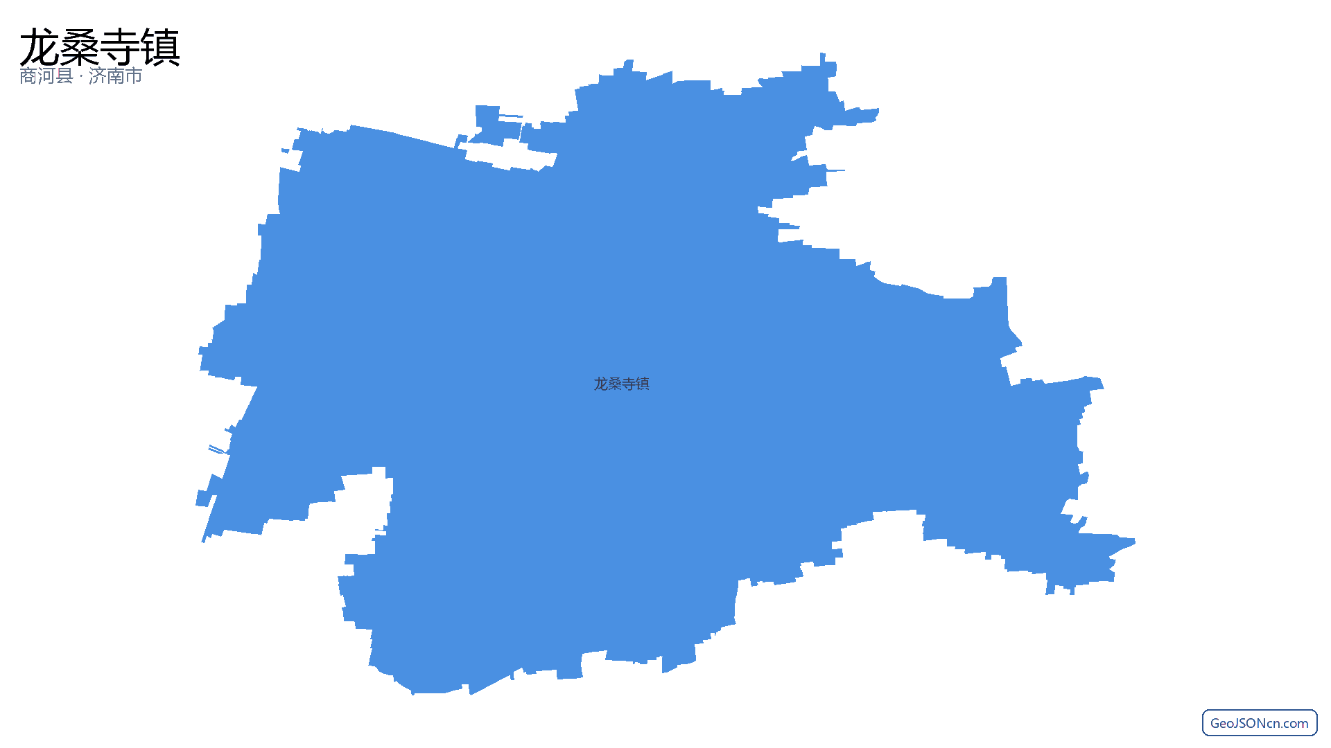 龙桑寺镇行政区划边界地图(商河县·济南市),提供GeoJSON、SHP矢量边界数据下载及高清地图大图(PNG/JPG) - GeoJSONcn.com
