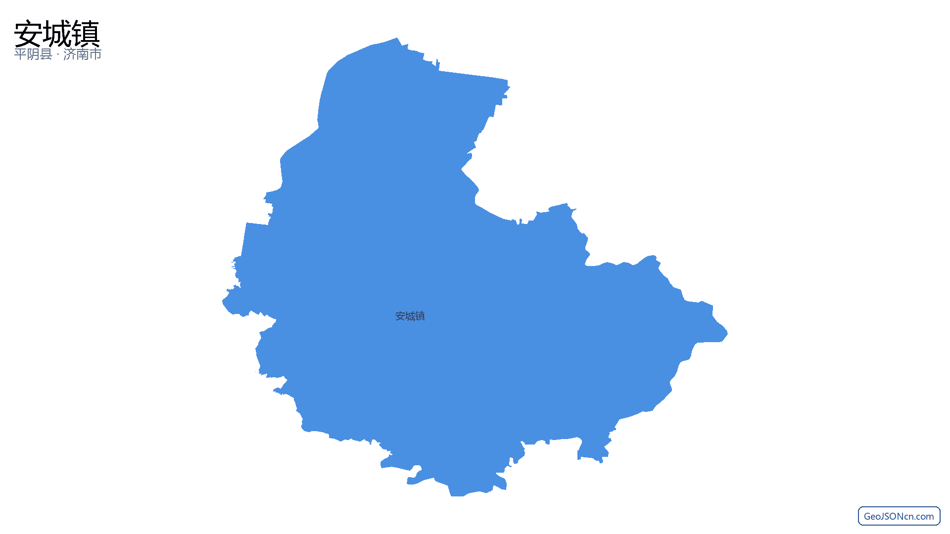 安城镇行政区划边界地图(平阴县·济南市),提供GeoJSON、SHP矢量边界数据下载及高清地图大图(PNG/JPG) - GeoJSONcn.com