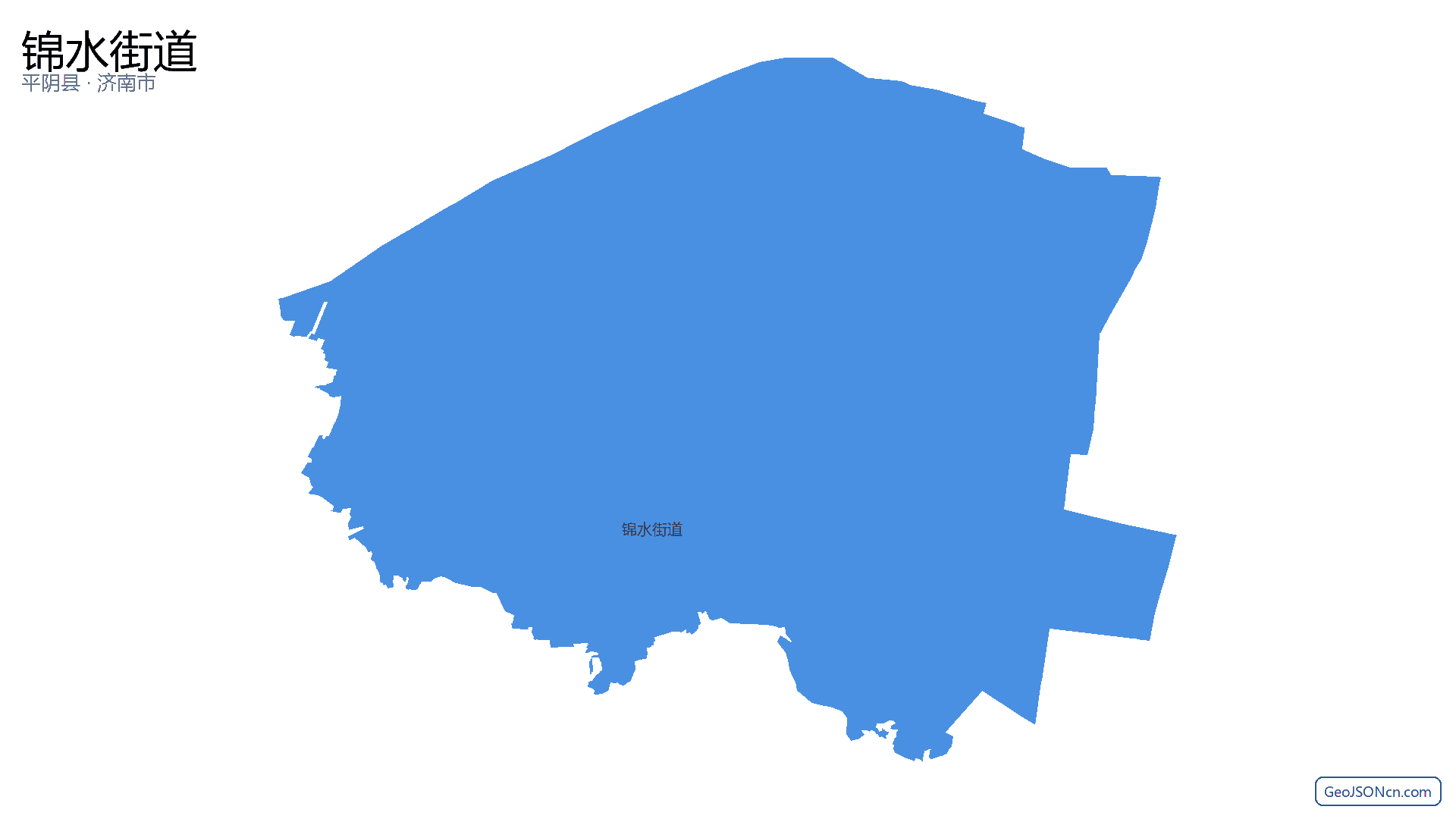 锦水街道行政区划边界地图（平阴县·济南市）,提供GeoJSON、SHP矢量边界数据下载及高清地图大图(PNG/JPG) - GeoJSONcn.com