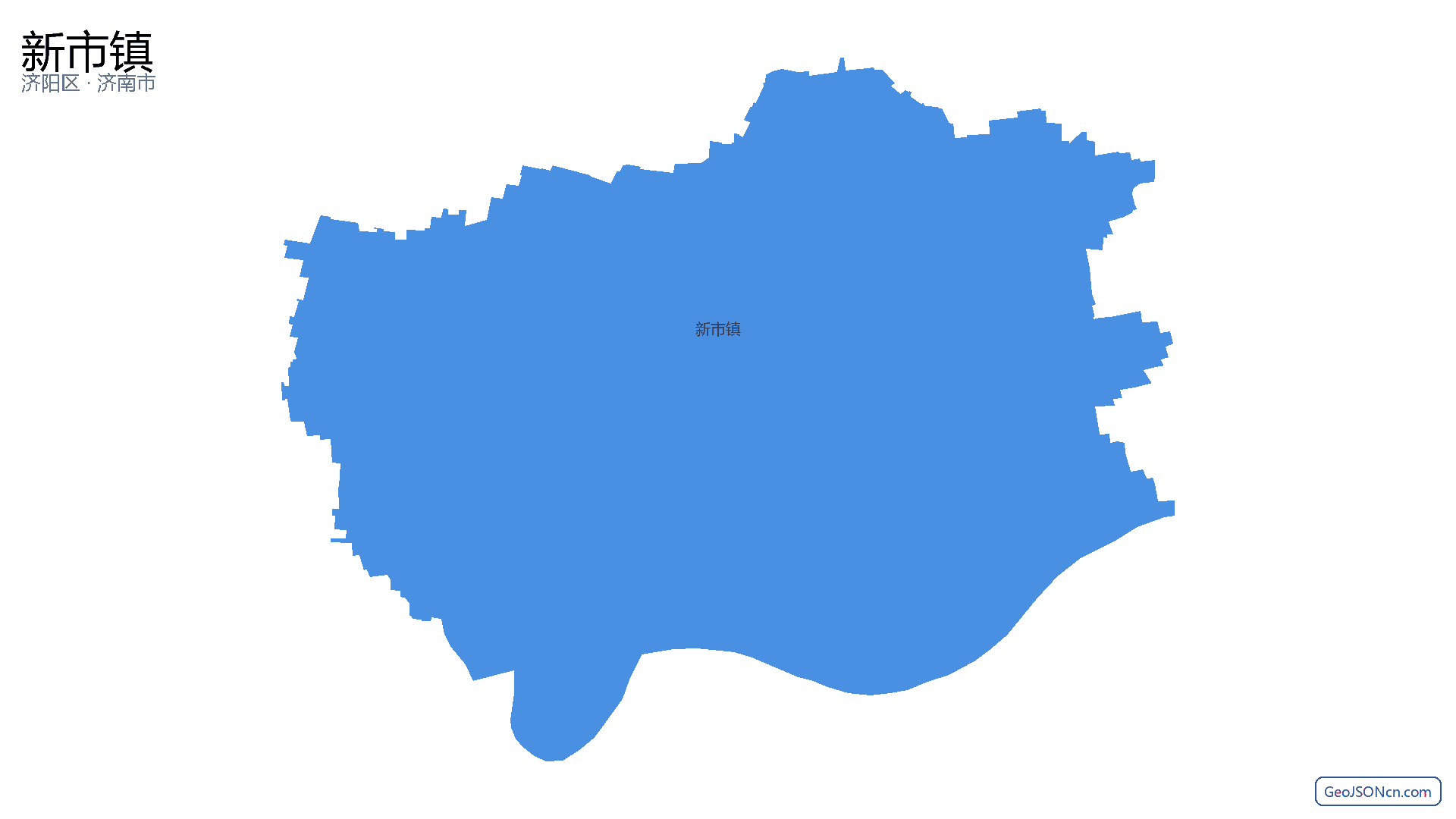 新市镇行政区划边界地图(济阳区·济南市),提供GeoJSON、SHP矢量边界数据下载及高清地图大图(PNG/JPG) - GeoJSONcn.com
