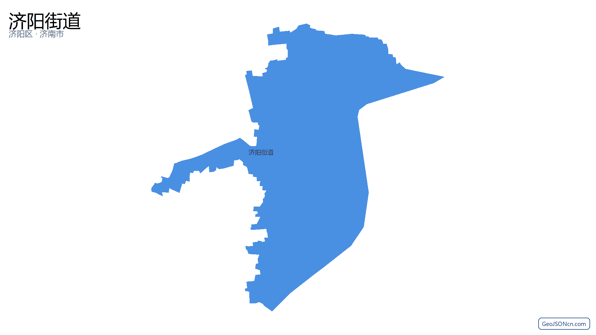 济阳街道行政区划边界地图（济阳区·济南市）,提供GeoJSON、SHP矢量边界数据下载及高清地图大图(PNG/JPG) - GeoJSONcn.com