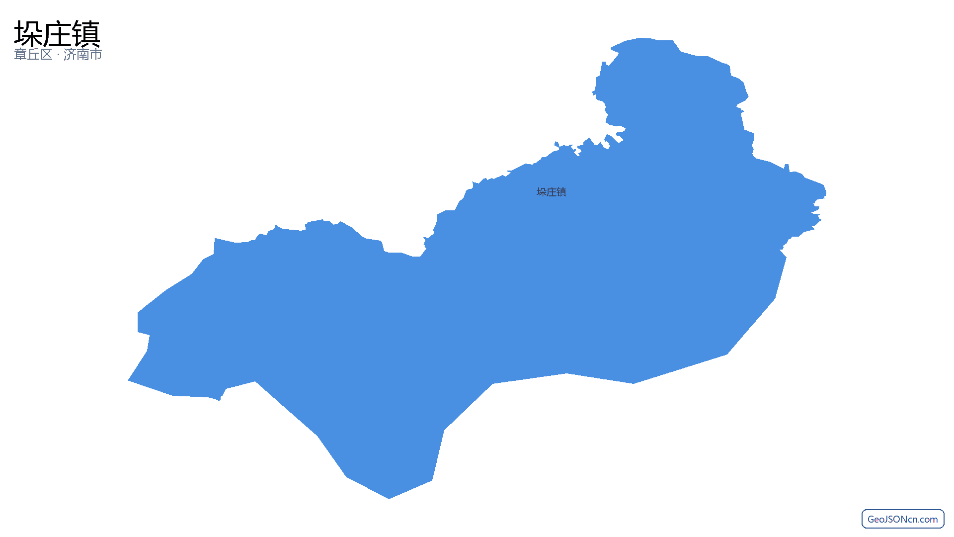 垛庄镇行政区划边界地图（章丘区·济南市）,提供GeoJSON、SHP矢量边界数据下载及高清地图大图(PNG/JPG) - GeoJSONcn.com