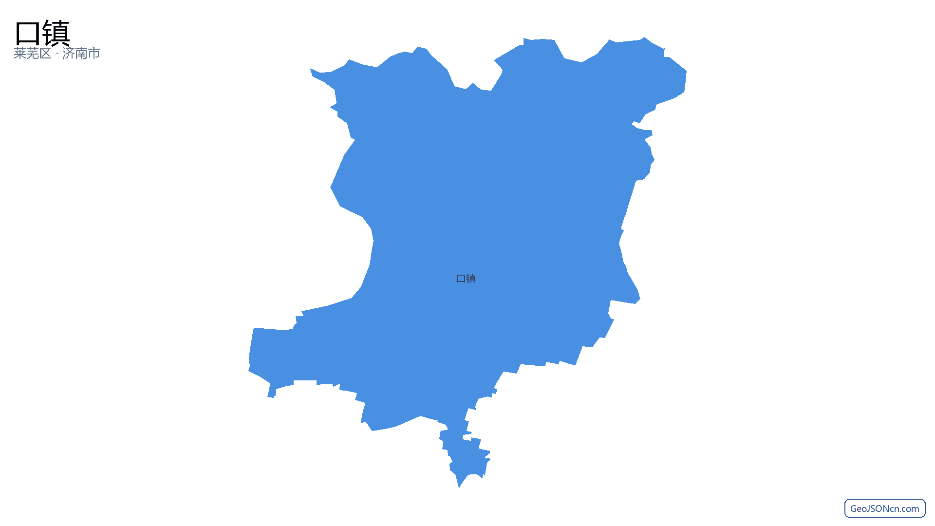 口镇行政区划边界地图(莱芜区·济南市),提供GeoJSON、SHP矢量边界数据下载及高清地图大图(PNG/JPG) - GeoJSONcn.com