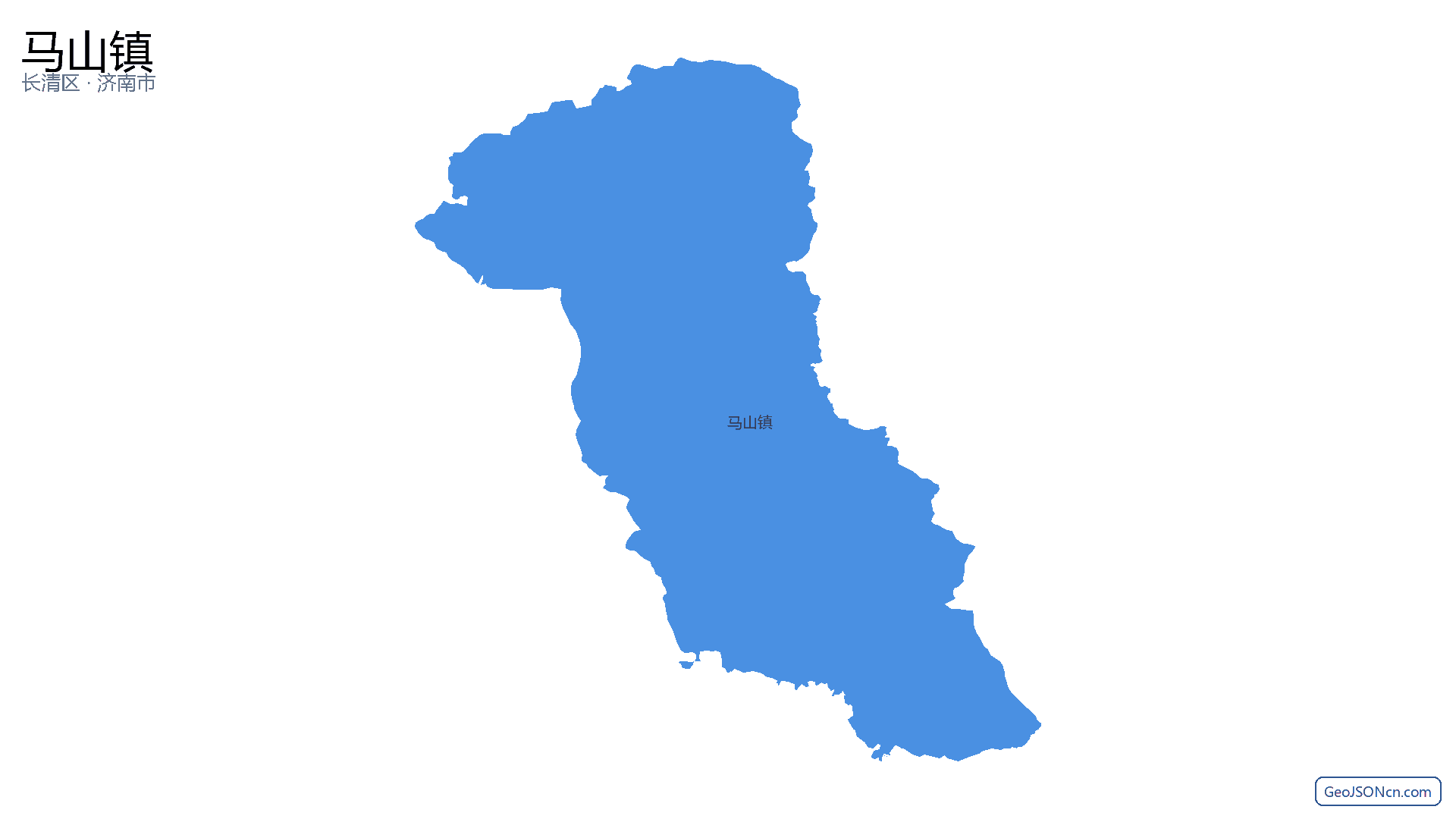 马山镇行政区划边界地图(长清区·济南市),提供GeoJSON、SHP矢量边界数据下载及高清地图大图(PNG/JPG) - GeoJSONcn.com