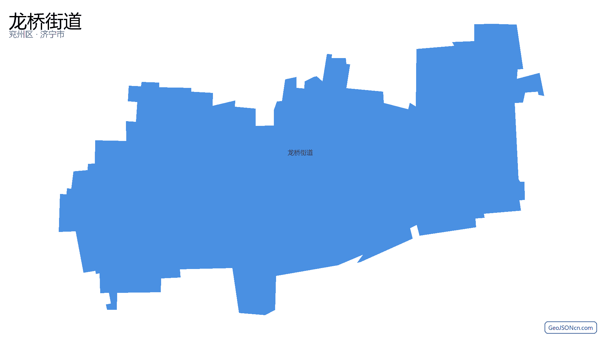 龙桥街道行政区划边界地图（兖州区·济宁市）,提供GeoJSON、SHP矢量边界数据下载及高清地图大图(PNG/JPG) - GeoJSONcn.com