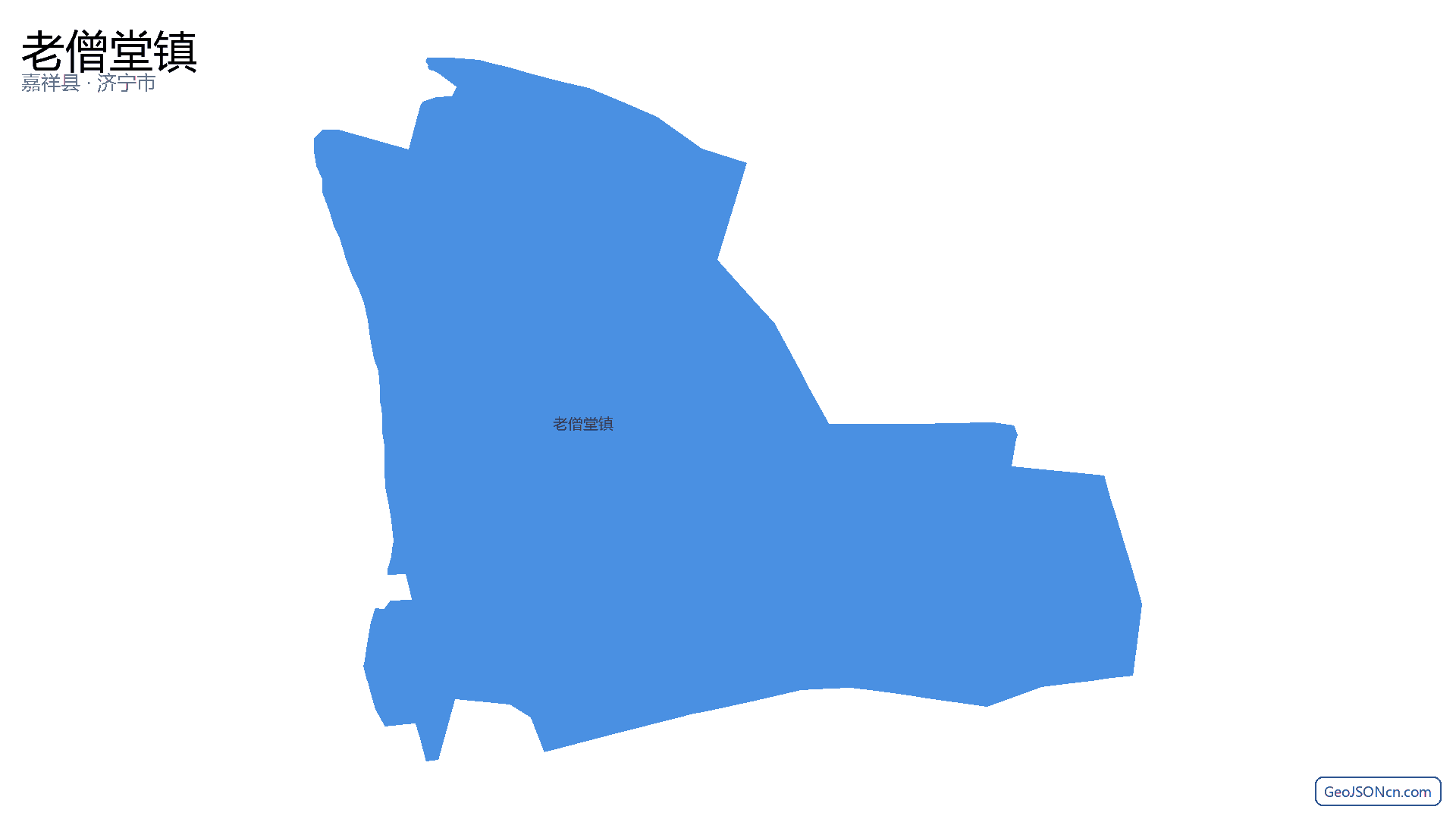 老僧堂镇行政区划边界地图(嘉祥县·济宁市),提供GeoJSON、SHP矢量边界数据下载及高清地图大图(PNG/JPG) - GeoJSONcn.com