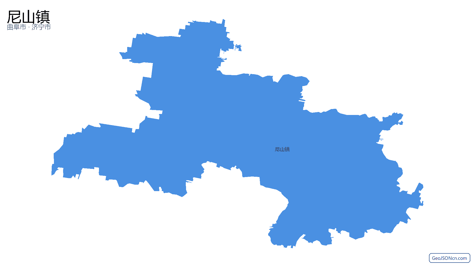尼山镇行政区划边界地图（曲阜市·济宁市）,提供GeoJSON、SHP矢量边界数据下载及高清地图大图(PNG/JPG) - GeoJSONcn.com