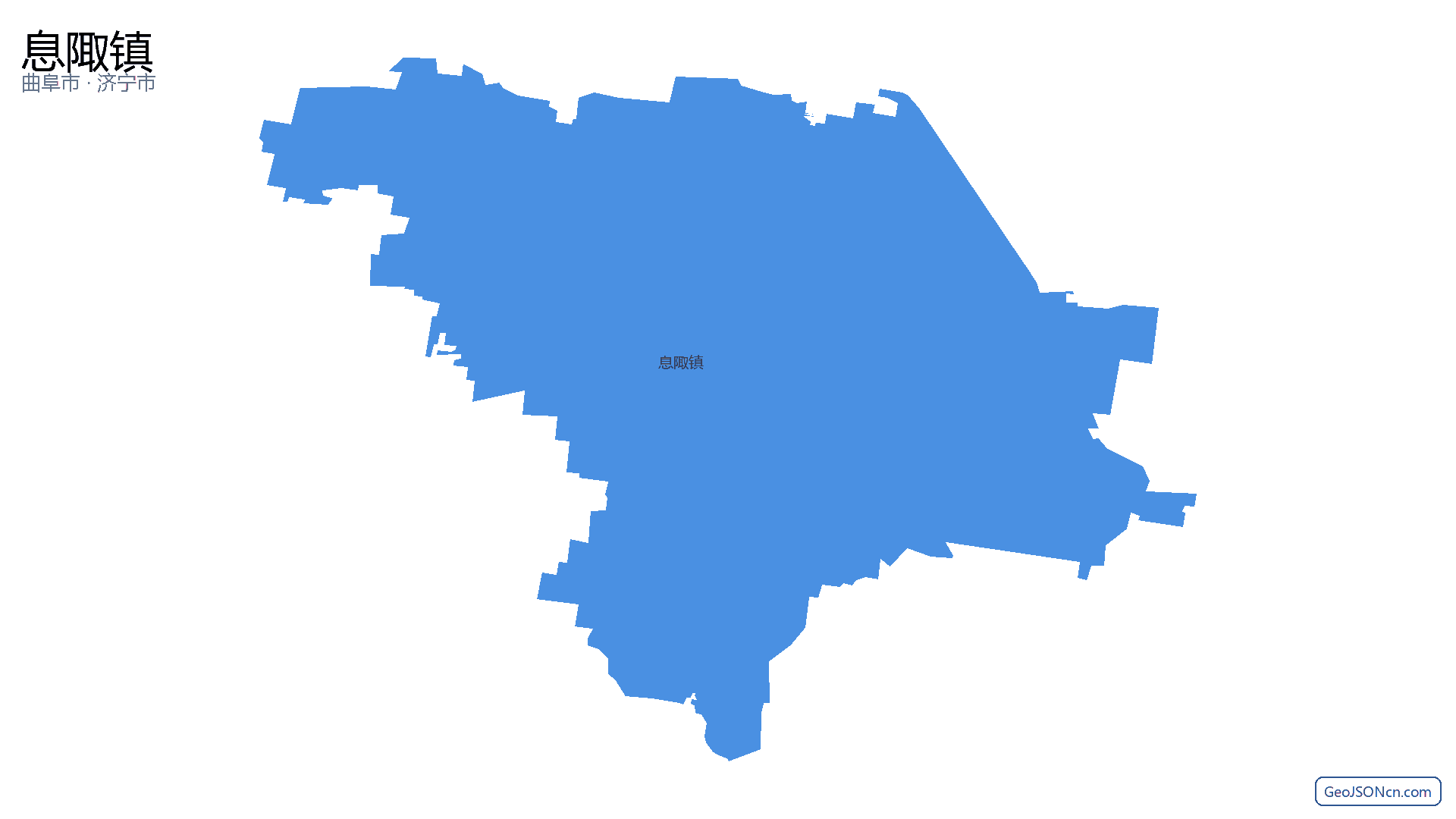 息陬镇行政区划边界地图（曲阜市·济宁市）,提供GeoJSON、SHP矢量边界数据下载及高清地图大图(PNG/JPG) - GeoJSONcn.com