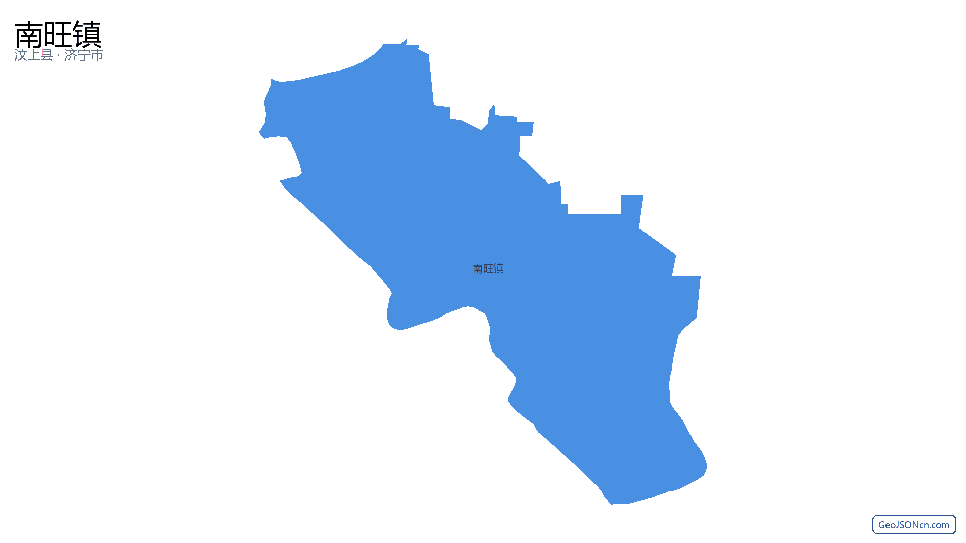 南旺镇行政区划边界地图(汶上县·济宁市),提供GeoJSON、SHP矢量边界数据下载及高清地图大图(PNG/JPG) - GeoJSONcn.com