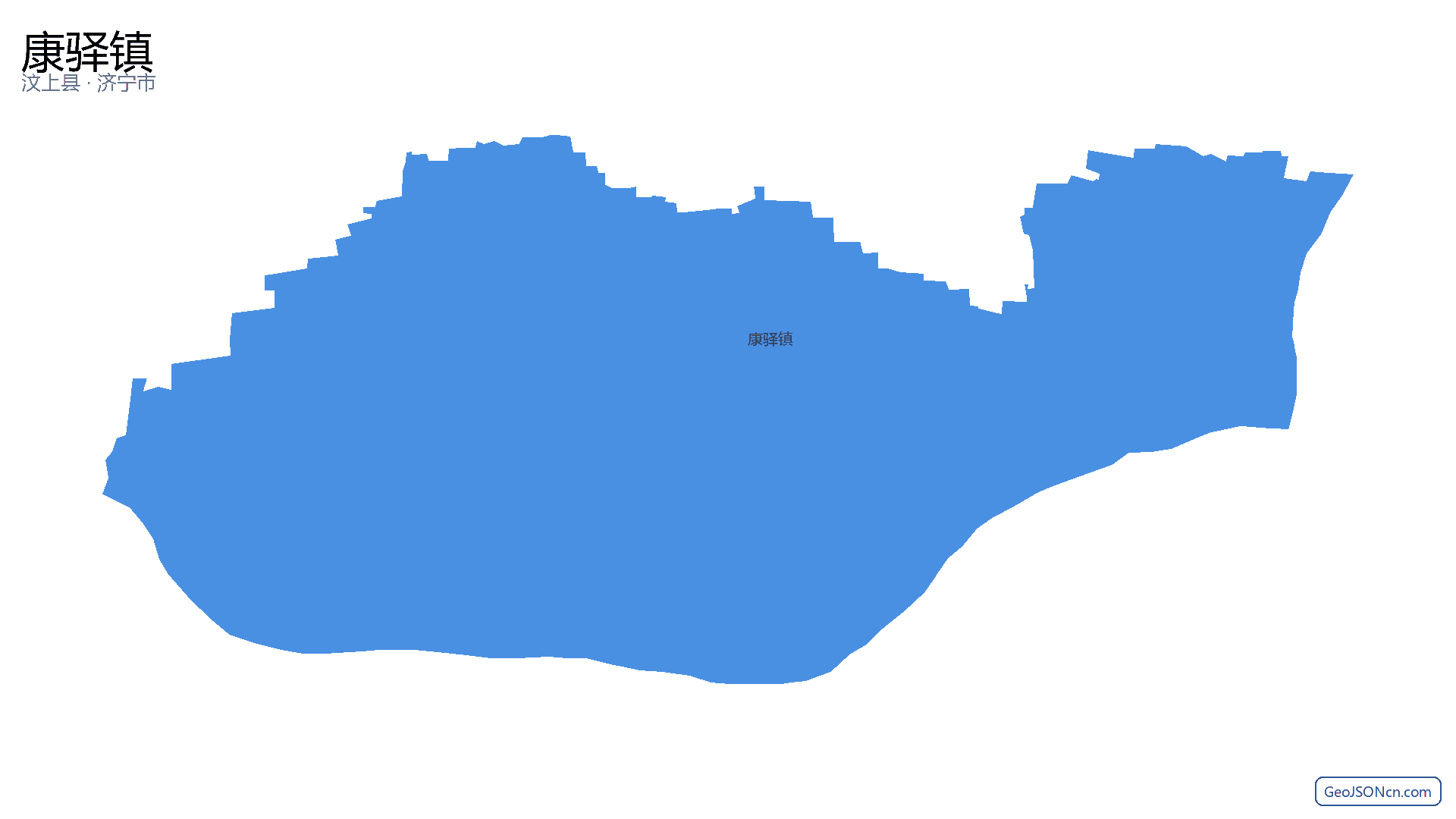 康驿镇行政区划边界地图(汶上县·济宁市),提供GeoJSON、SHP矢量边界数据下载及高清地图大图(PNG/JPG) - GeoJSONcn.com