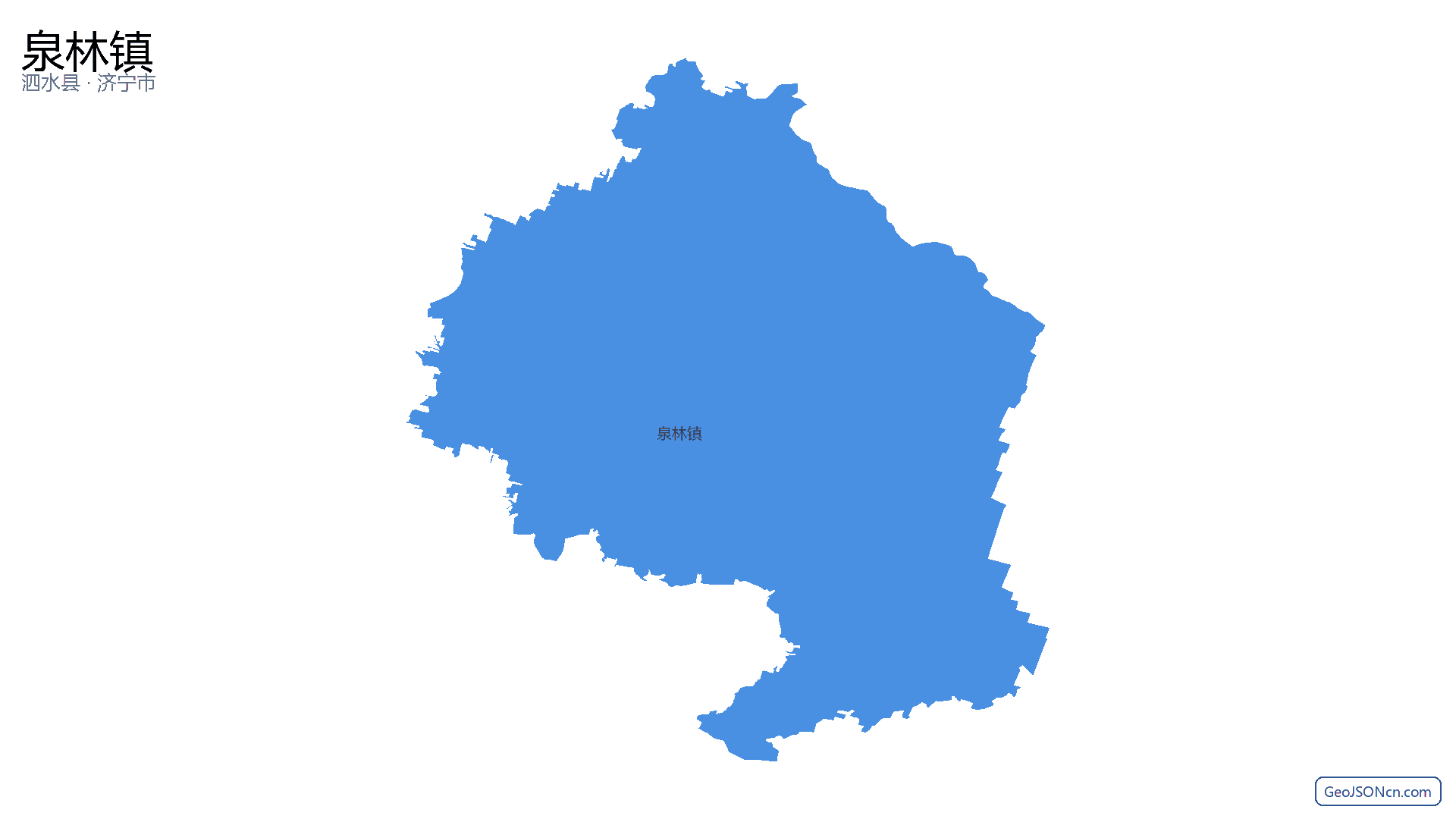 泉林镇行政区划边界地图（泗水县·济宁市）,提供GeoJSON、SHP矢量边界数据下载及高清地图大图(PNG/JPG) - GeoJSONcn.com