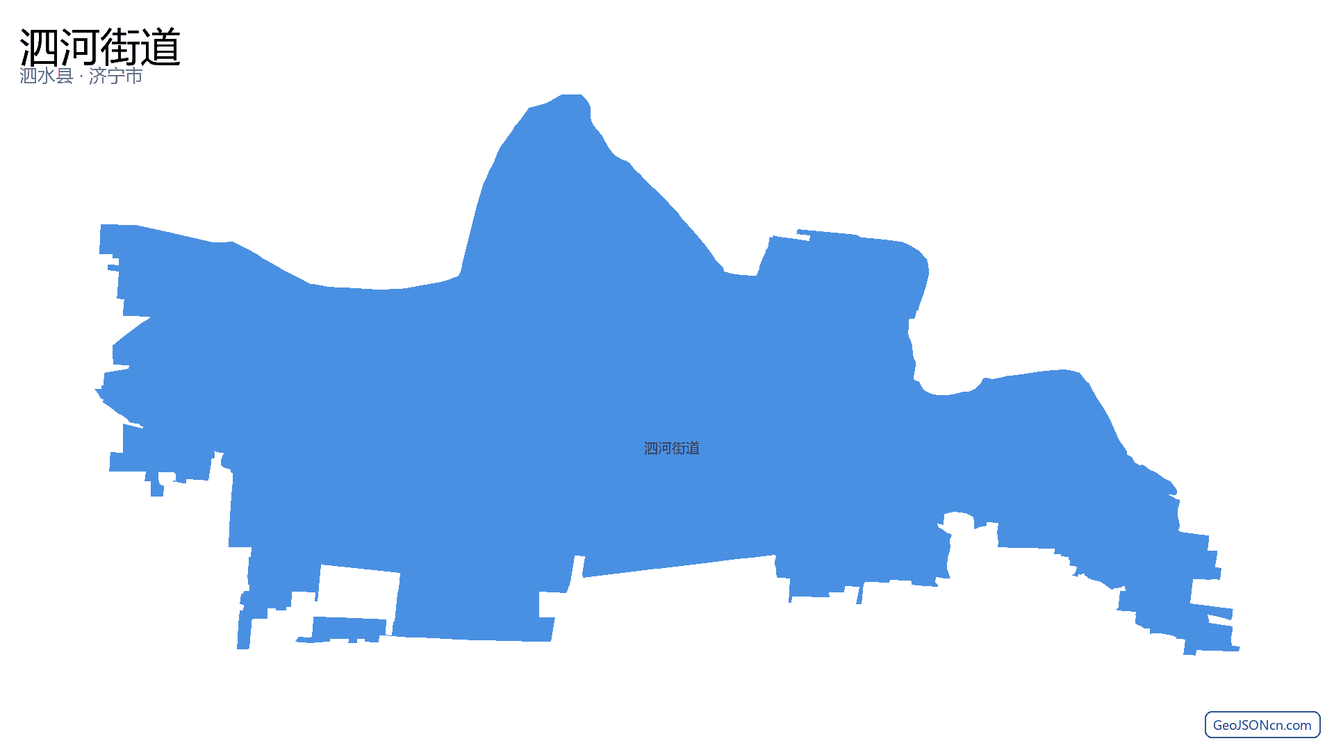 泗河街道行政区划边界地图(泗水县·济宁市),提供GeoJSON、SHP矢量边界数据下载及高清地图大图(PNG/JPG) - GeoJSONcn.com
