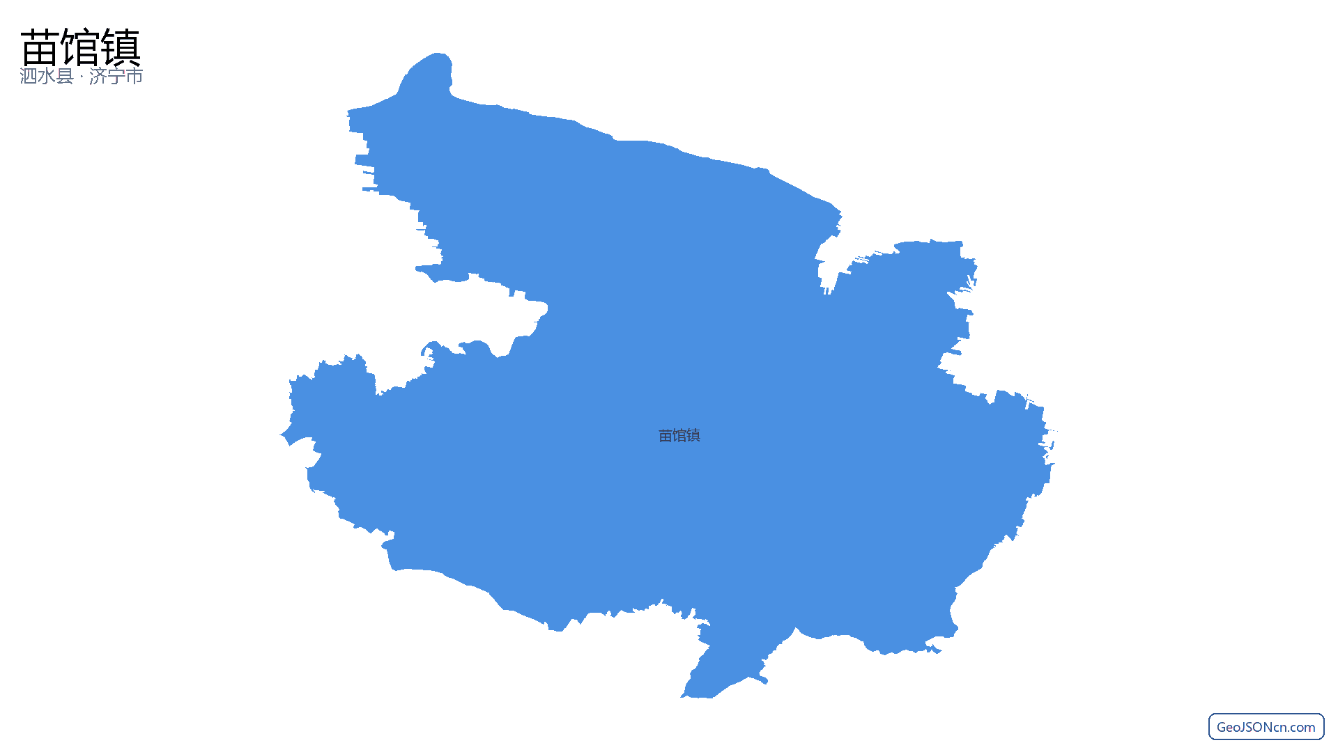 苗馆镇行政区划边界地图(泗水县·济宁市),提供GeoJSON、SHP矢量边界数据下载及高清地图大图(PNG/JPG) - GeoJSONcn.com