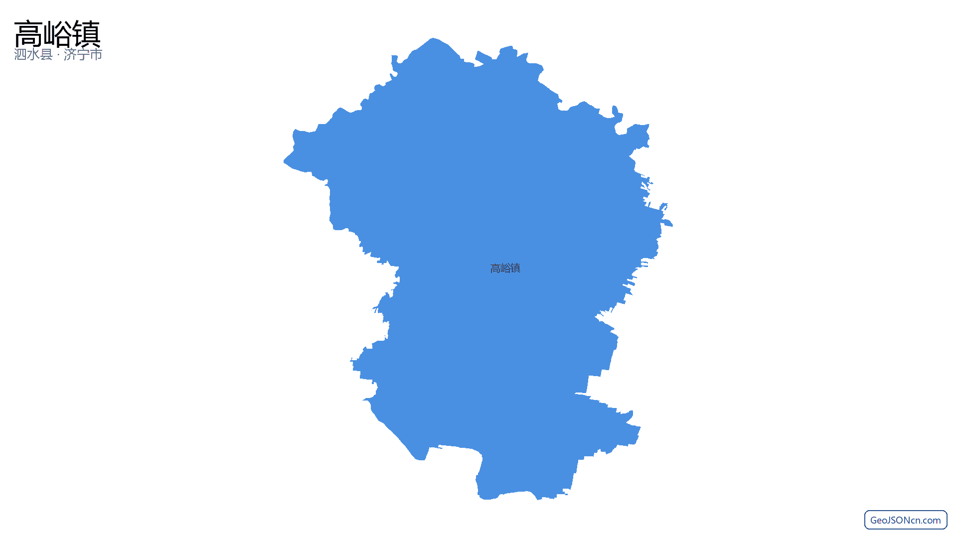 高峪镇行政区划边界地图(泗水县·济宁市),提供GeoJSON、SHP矢量边界数据下载及高清地图大图(PNG/JPG) - GeoJSONcn.com