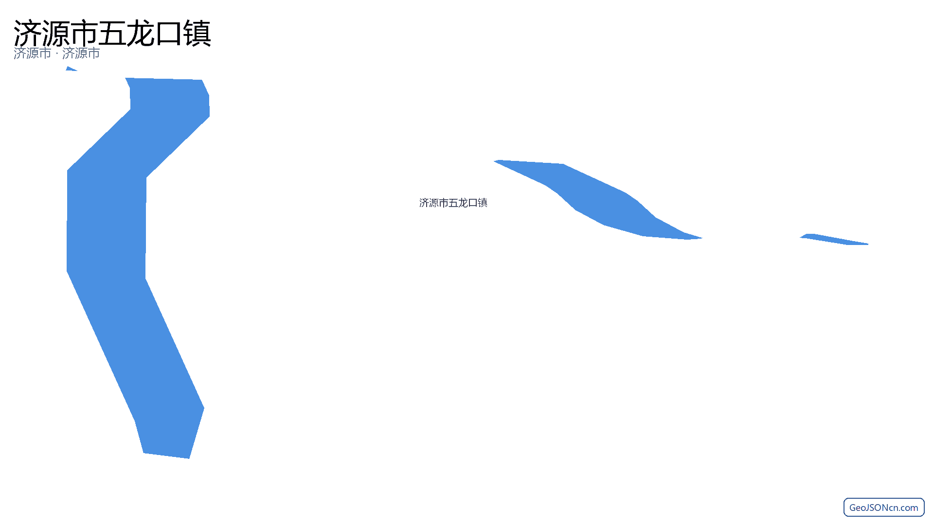 济源市五龙口镇行政区划边界地图（济源市·济源市）,提供GeoJSON、SHP矢量边界数据下载及高清地图大图(PNG/JPG) - GeoJSONcn.com